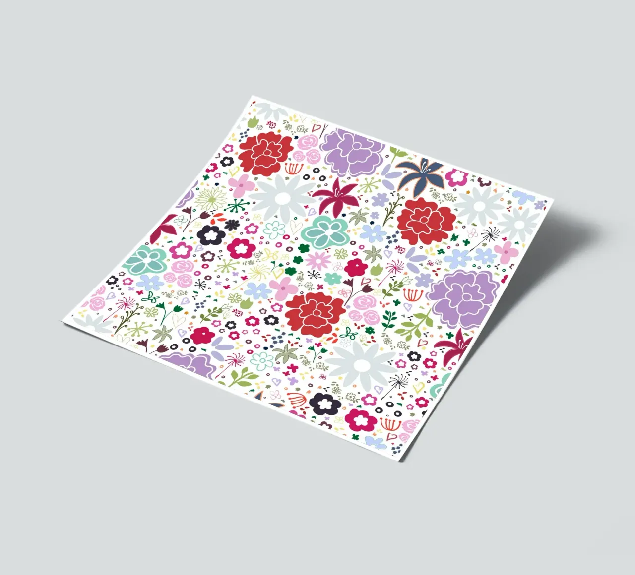 Kirschen rote Früchte Stämme Blätter gestreiften Hintergrund Stickerbogen von gulsengunel
