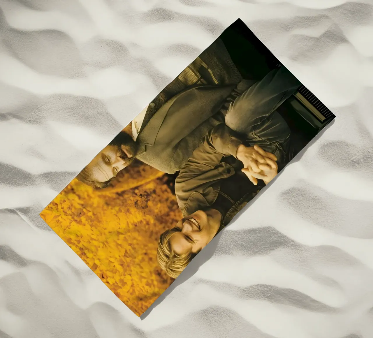 'Good Will Hunting' beach towel by Low poly art