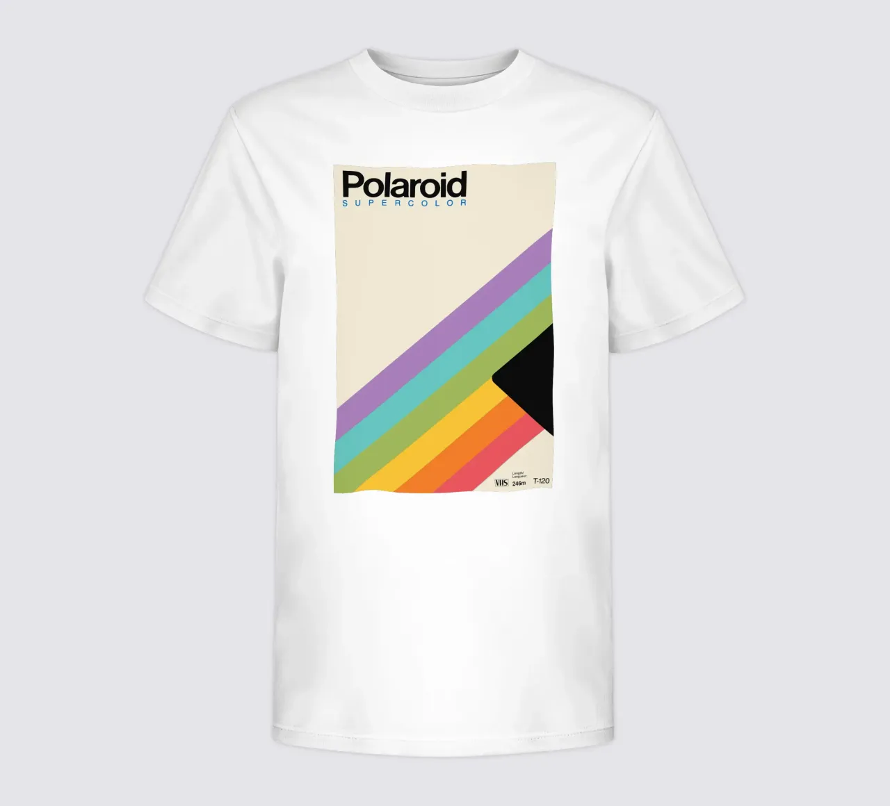 Poster Polaroid Rainbow - Design retrò e look VHS t-shirt bambini da SMPLE