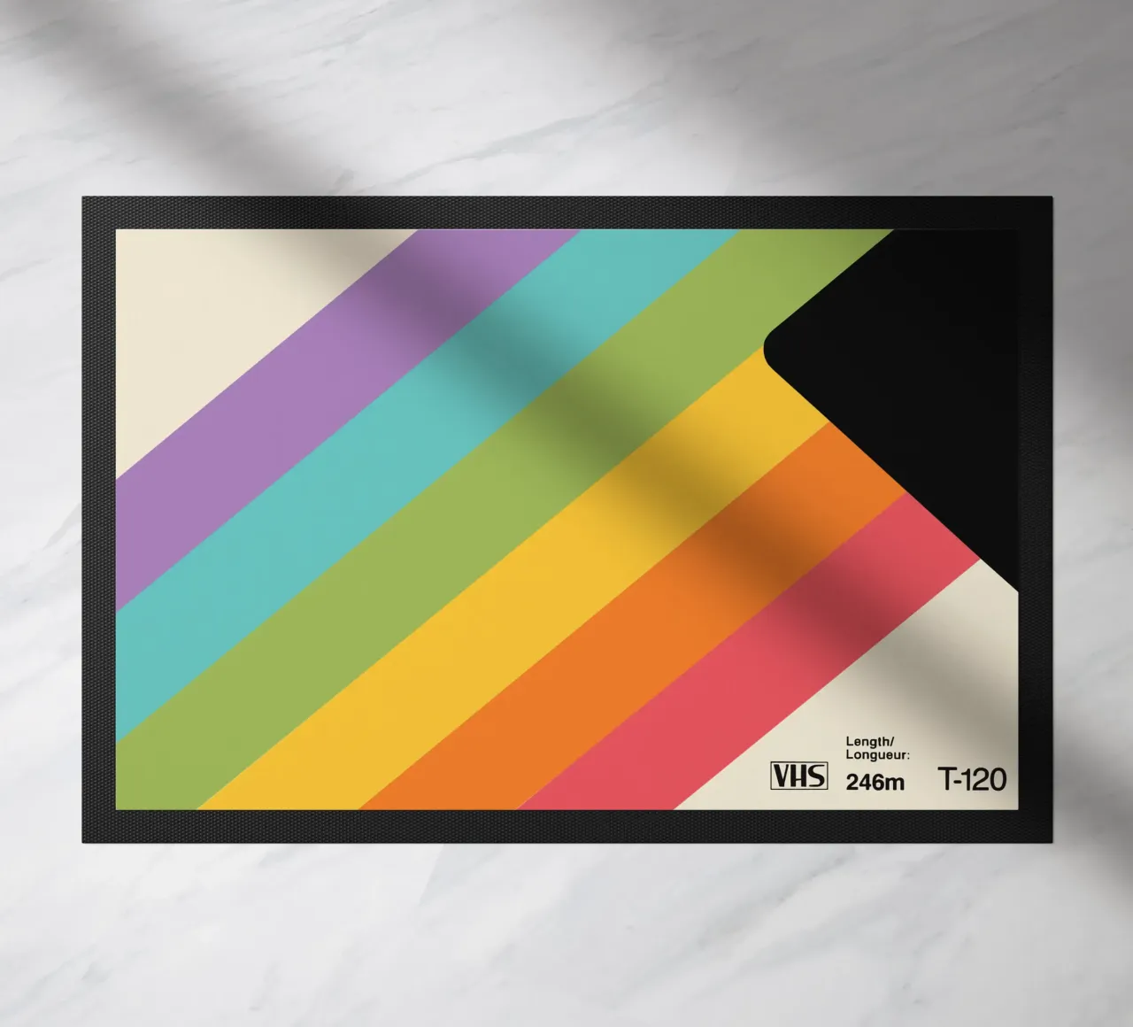 Poster Polaroid Rainbow - Design retrò e look VHS zerbino da SMPLE