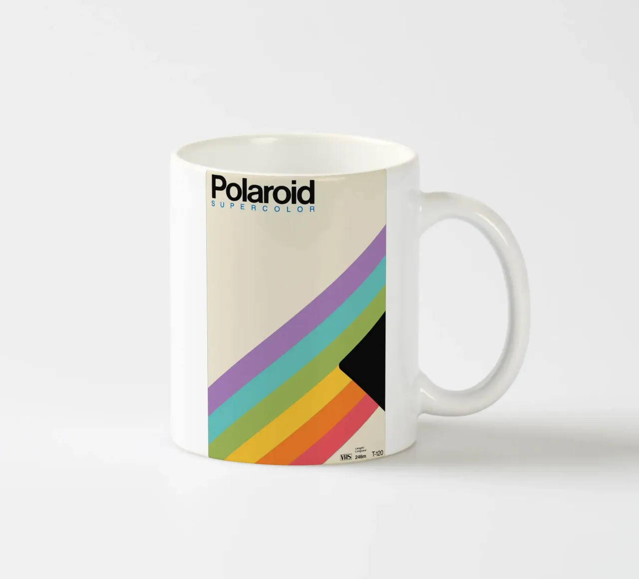 Polaroid Regenboog Poster - Retro Ontwerp im VHS Look keramische mok van SMPLE
