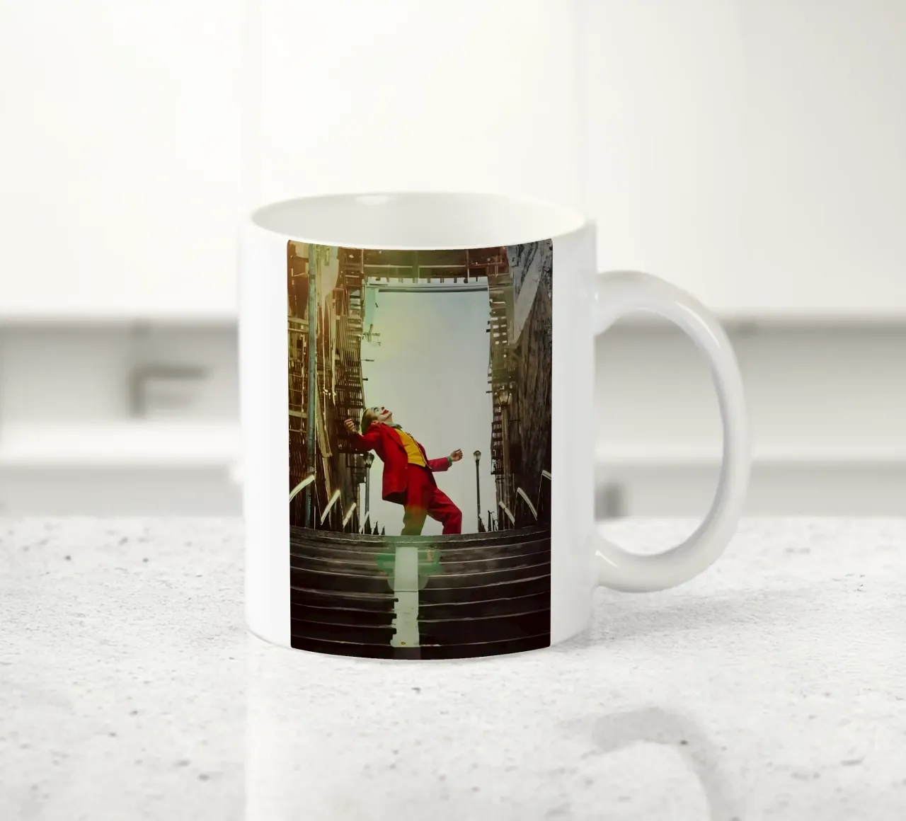 Joker tazza in ceramica da Low poly art