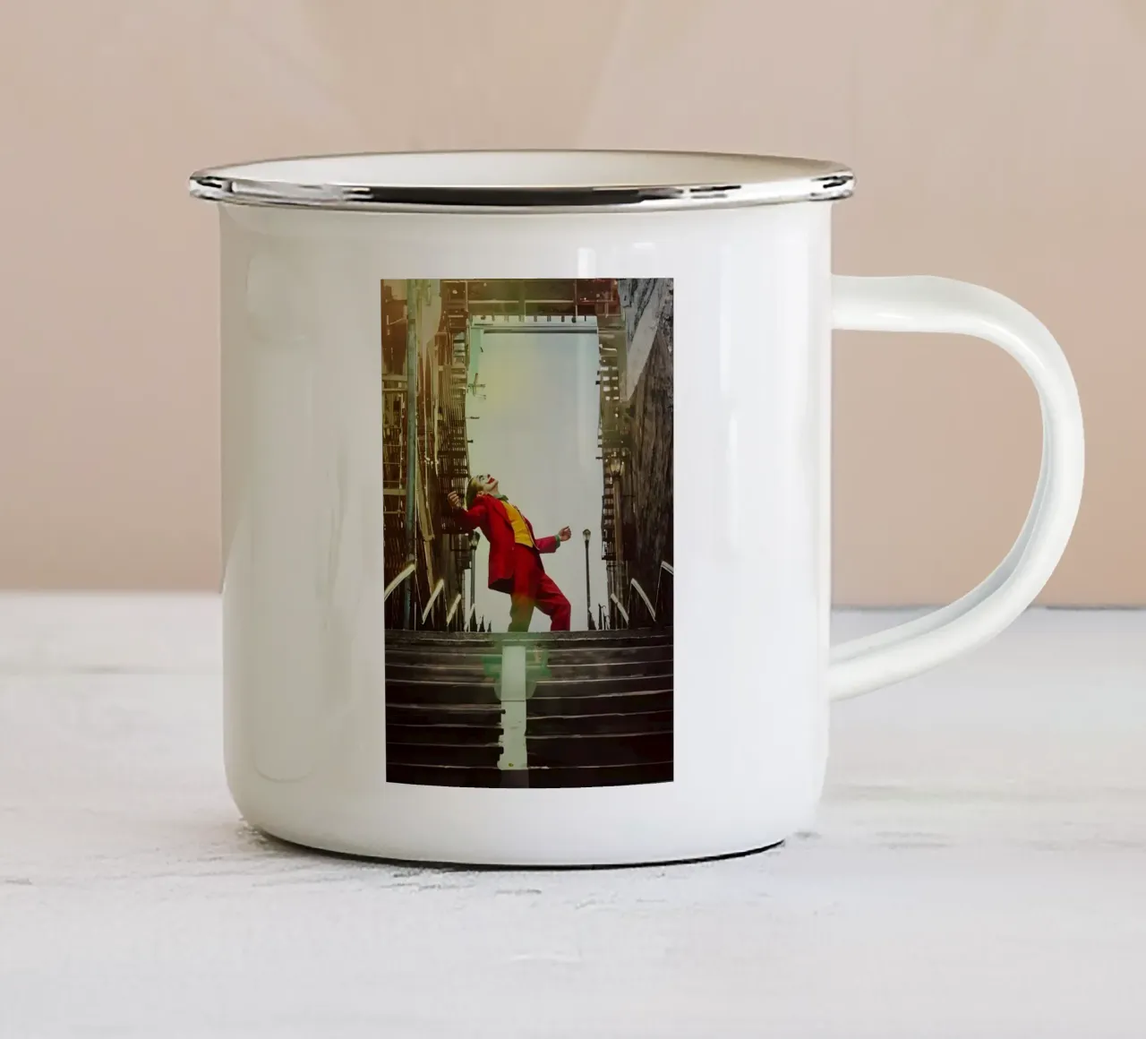 Joker tazza in smalto da Low poly art