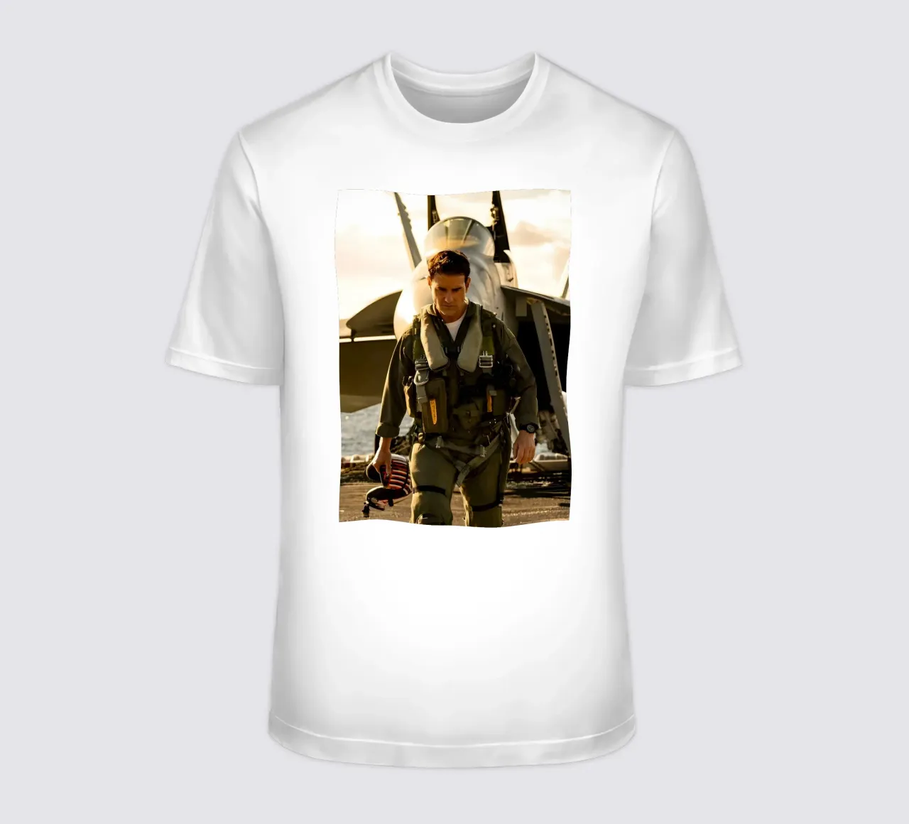Top gun t-shirt by Low poly art