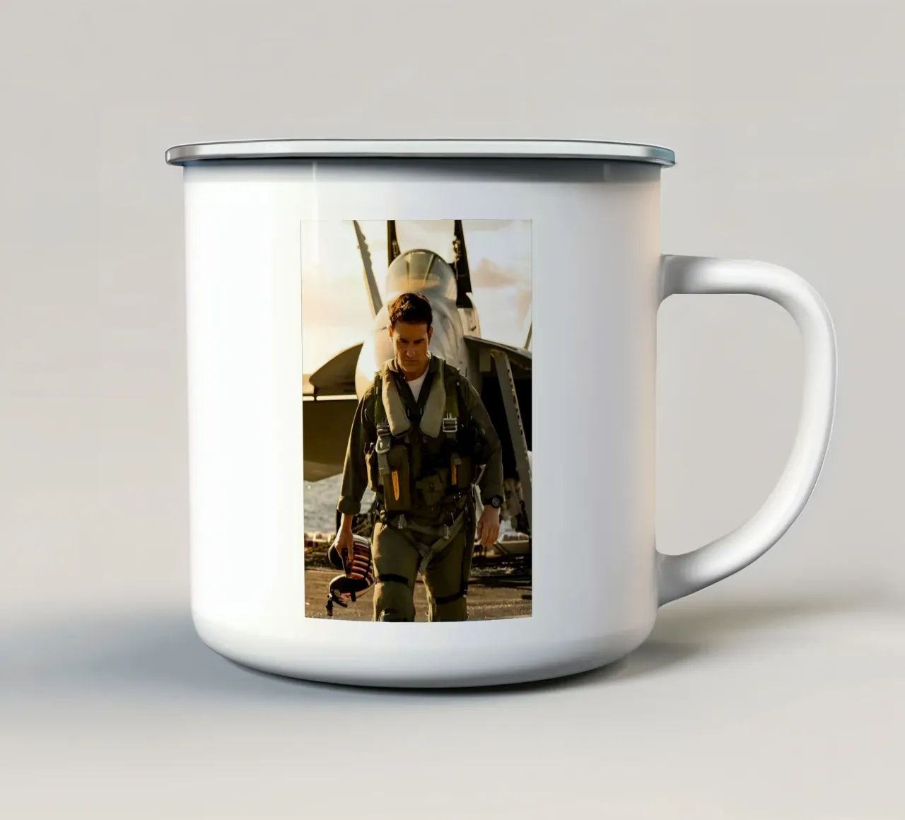 Top gun tazza in smalto da Low poly art