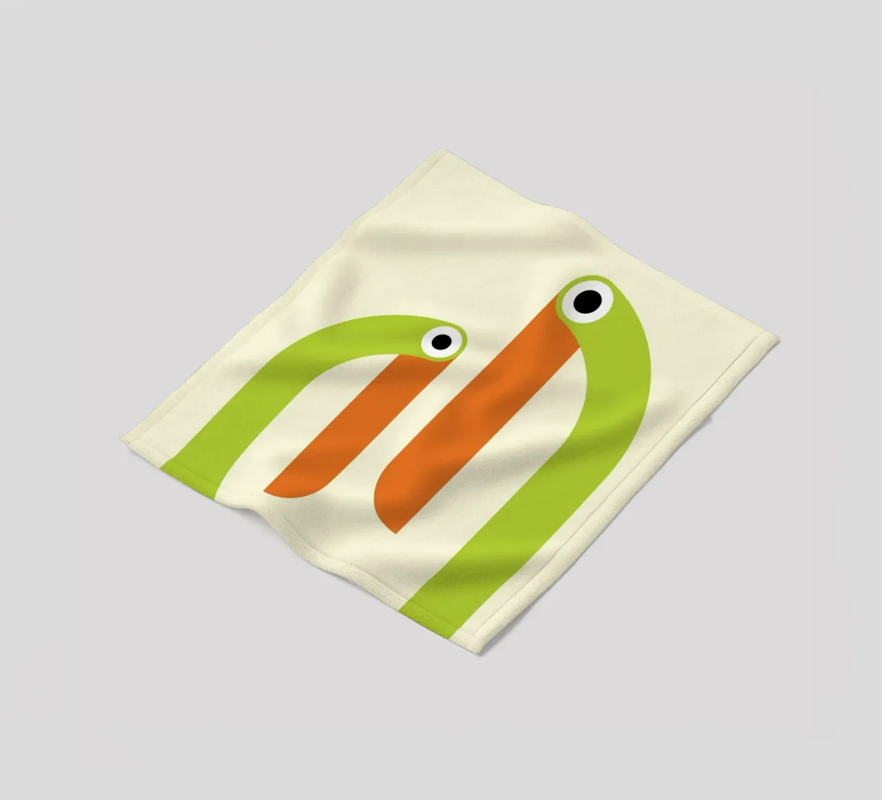 Taucan Bird Fun Abstract coperta in pile da galihstudio