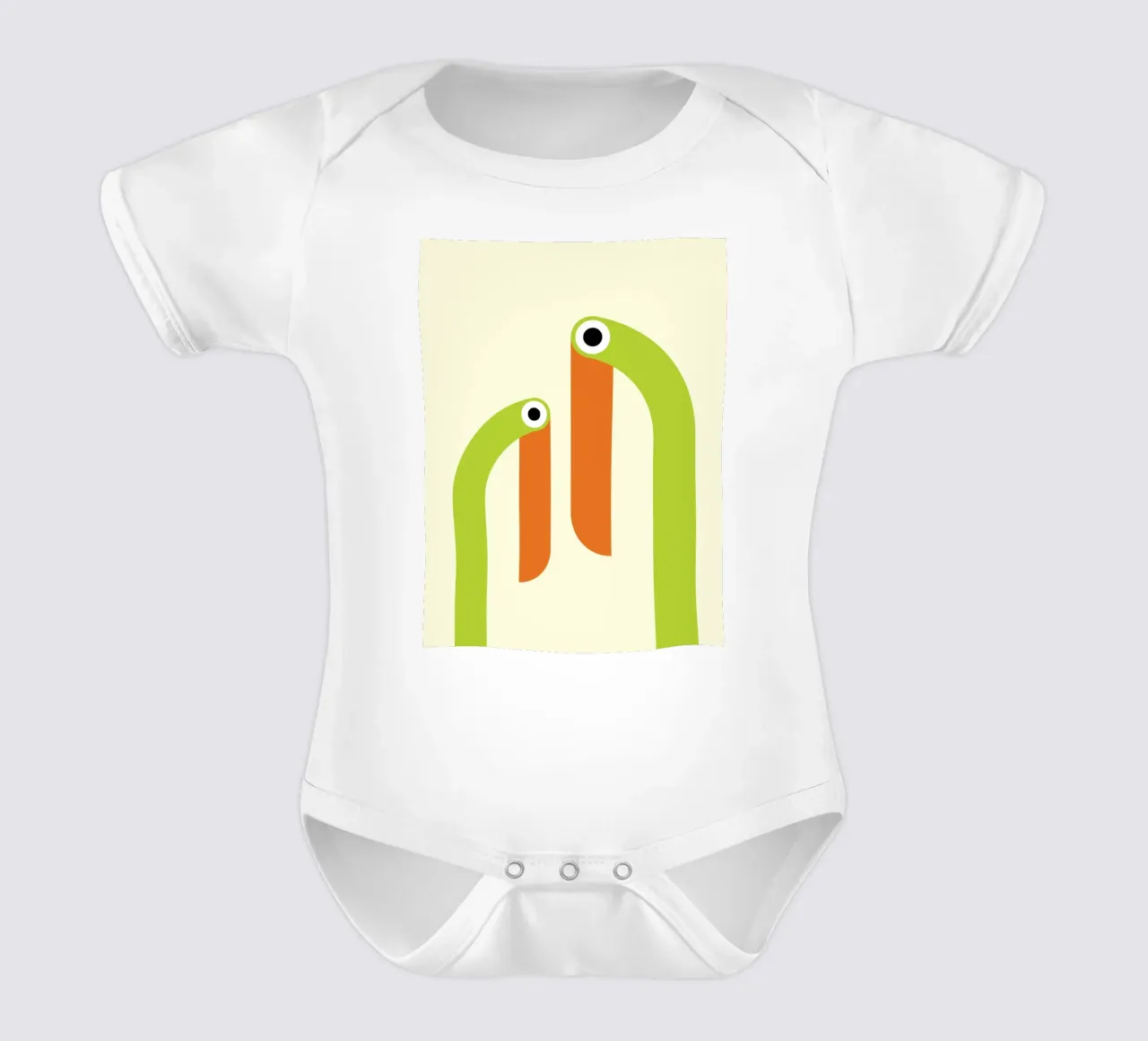 Taucan Bird Fun Abstract Kurzarm Babybody von galihstudio