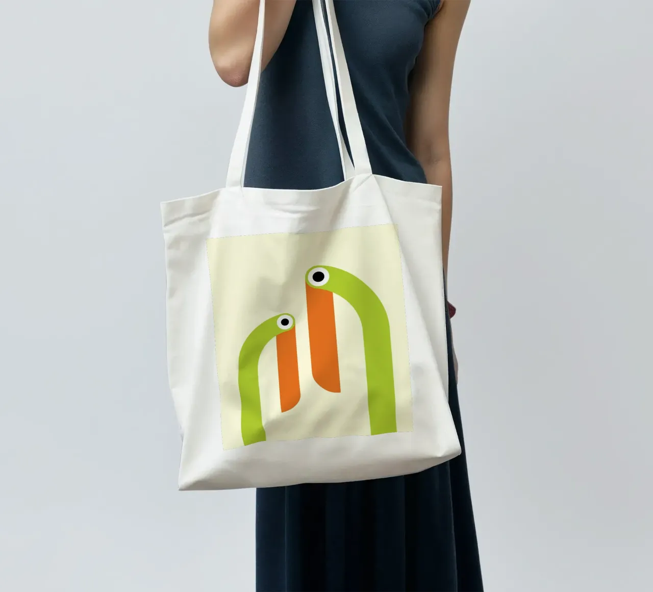 Taucan Bird Fun Abstract borsa in juta da galihstudio