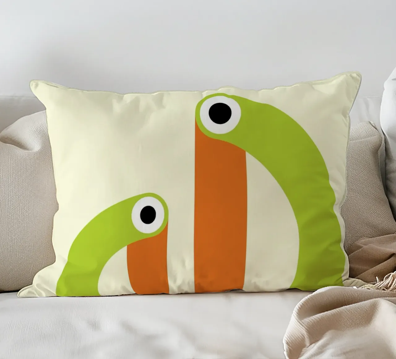 Taucan Bird Fun Abstract cuscino da galihstudio