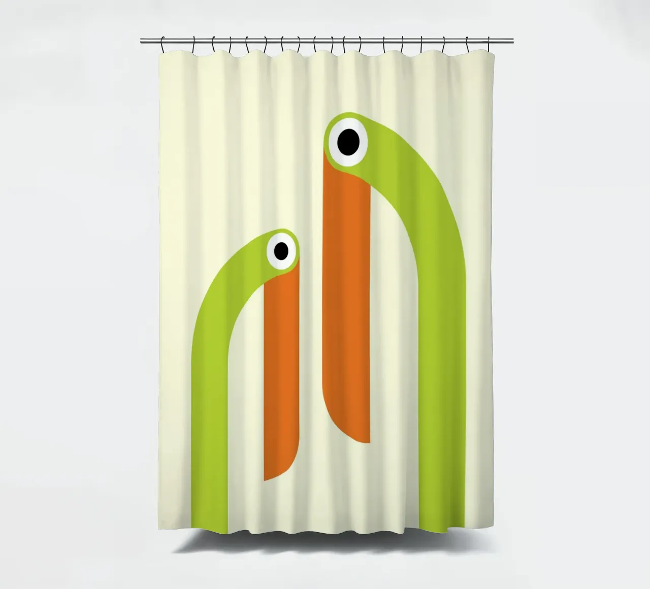 Taucan Bird Fun Abstract tenda da doccia da galihstudio