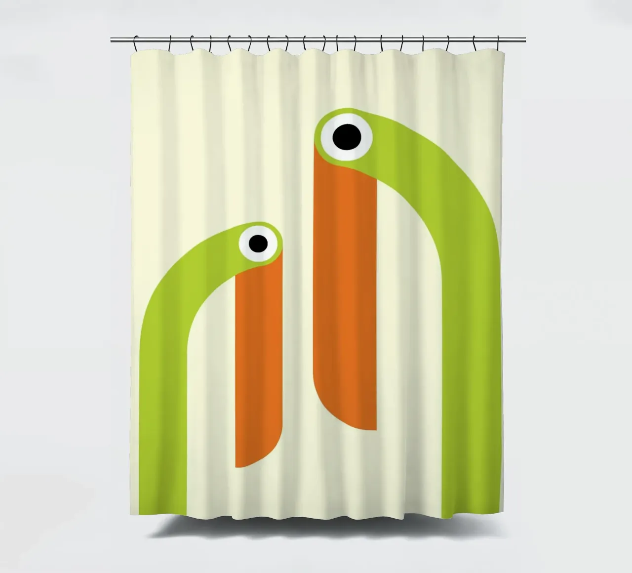 Taucan Bird Fun Abstract tenda da doccia da galihstudio