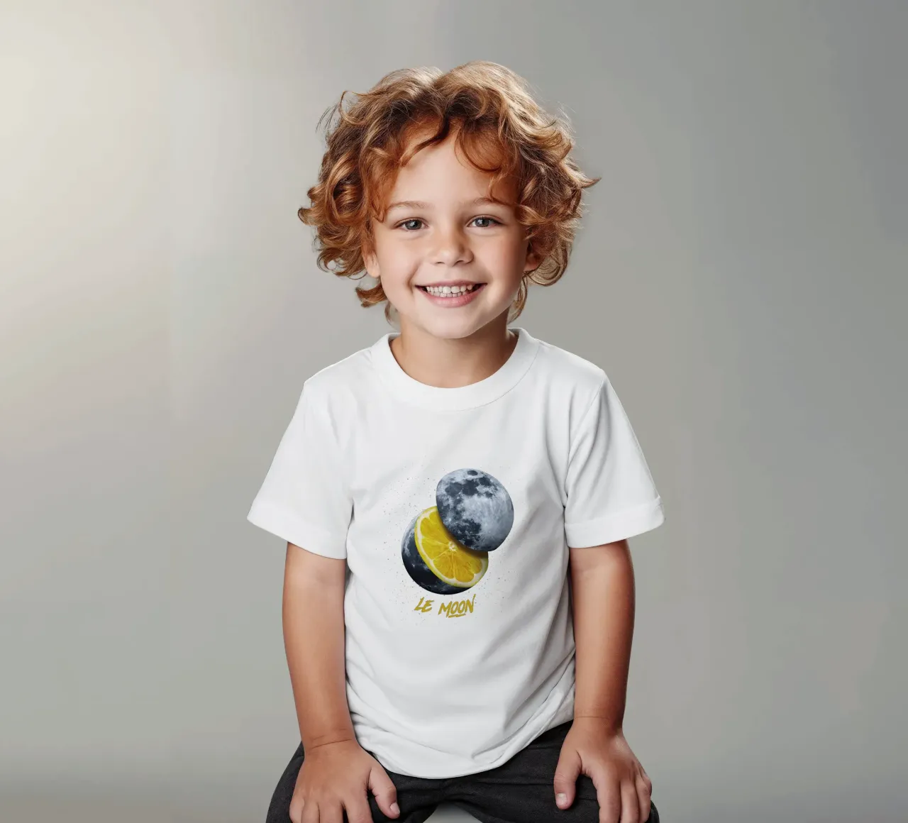Le Moon - Lemon Moon kids t-shirt by Tobe Fonseca