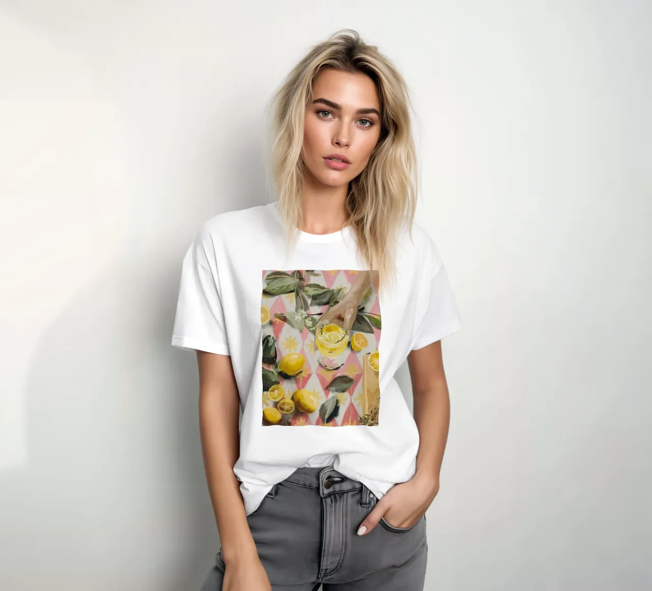 limoni a mano t-shirt da Oscar Shaw