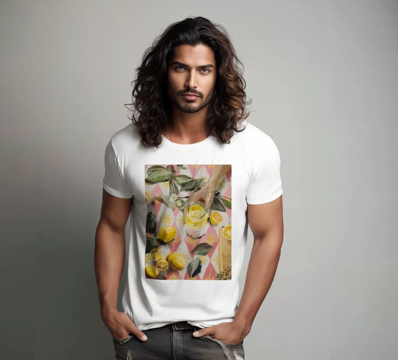 limoni a mano t-shirt da Oscar Shaw