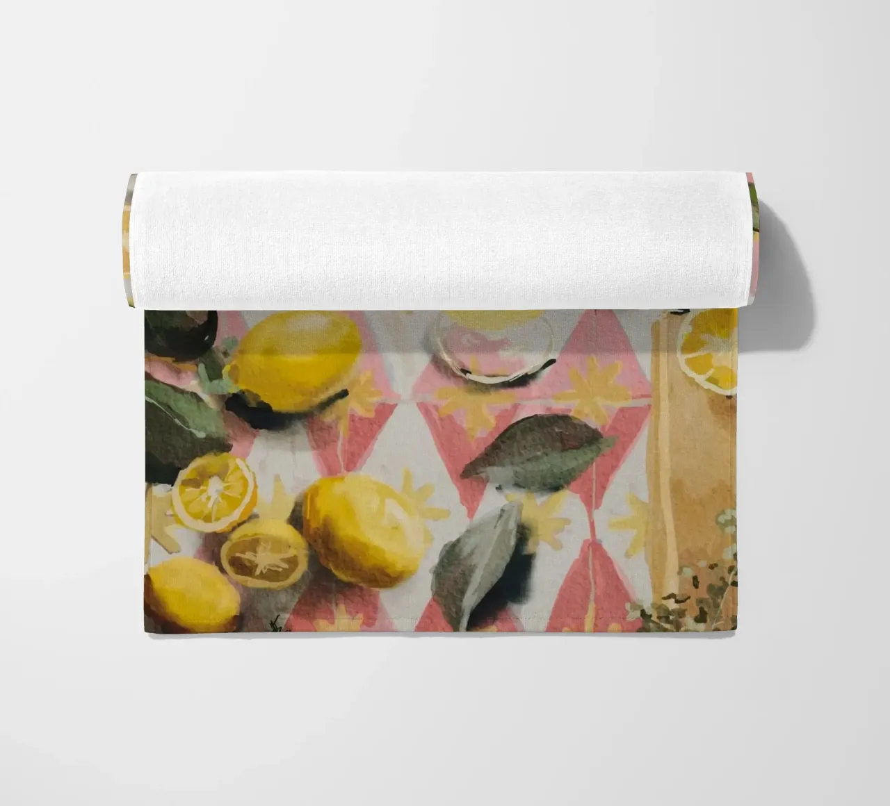 limoni a mano telo mare da Oscar Shaw