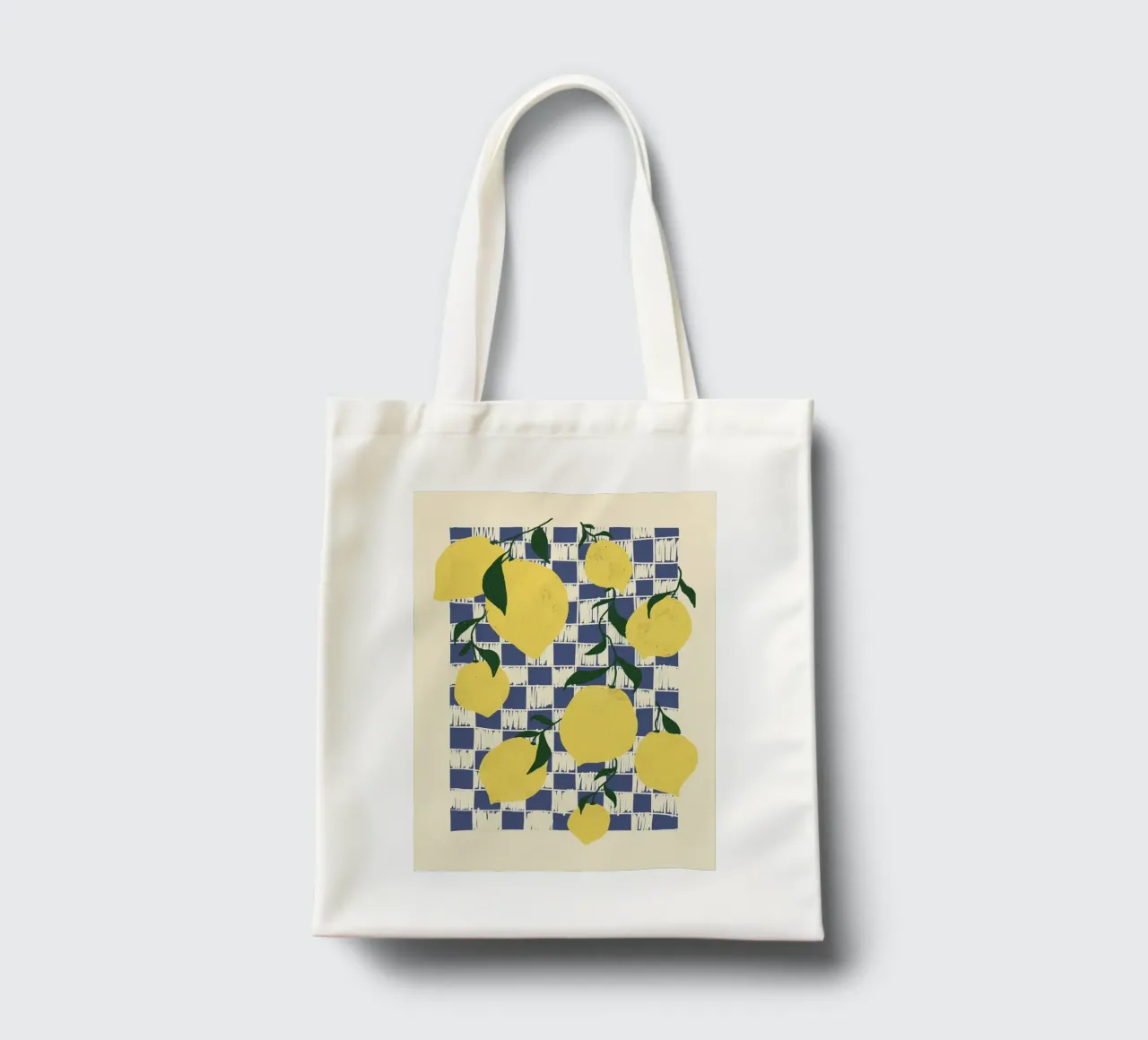 modello di frutta con limoni borsa in juta da Oscar Shaw