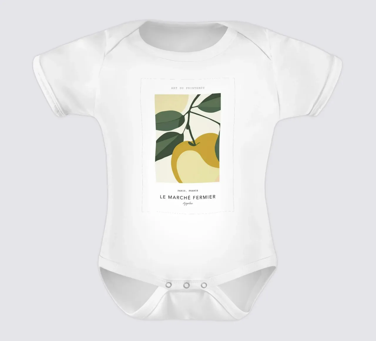 Apfel Kurzarm Babybody von Oscar Shaw