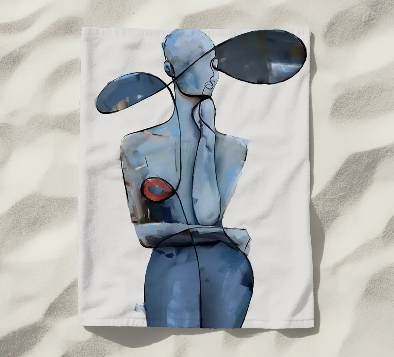 imaginärer Charakter Strandtuch von Amber Hughes