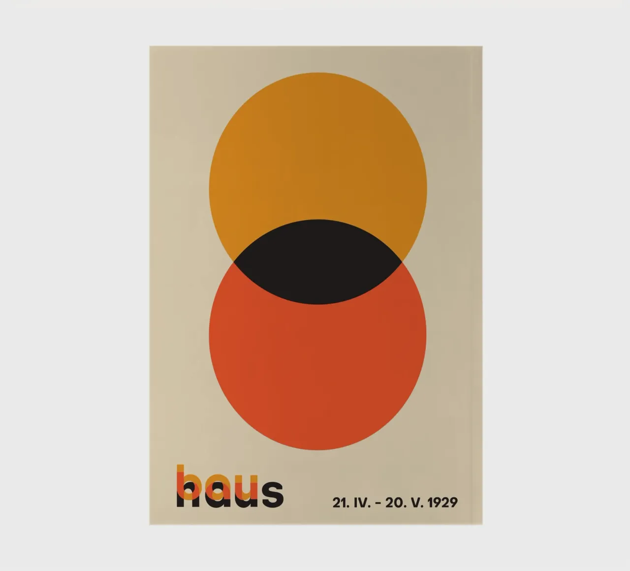 orange circles overlapping shapes notebook by Amber Hughes