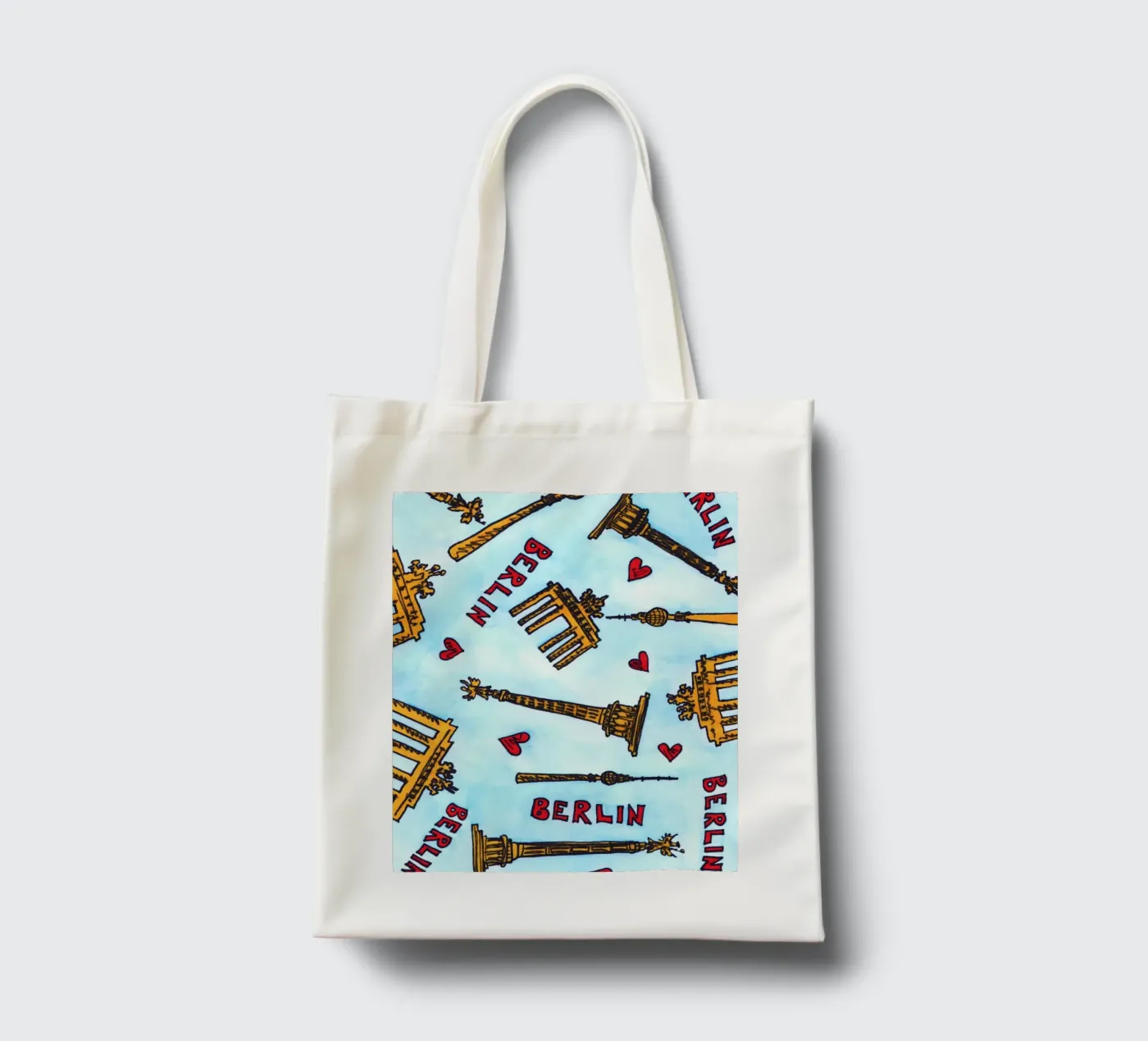 Berlin Pattern tote bag by KP Design