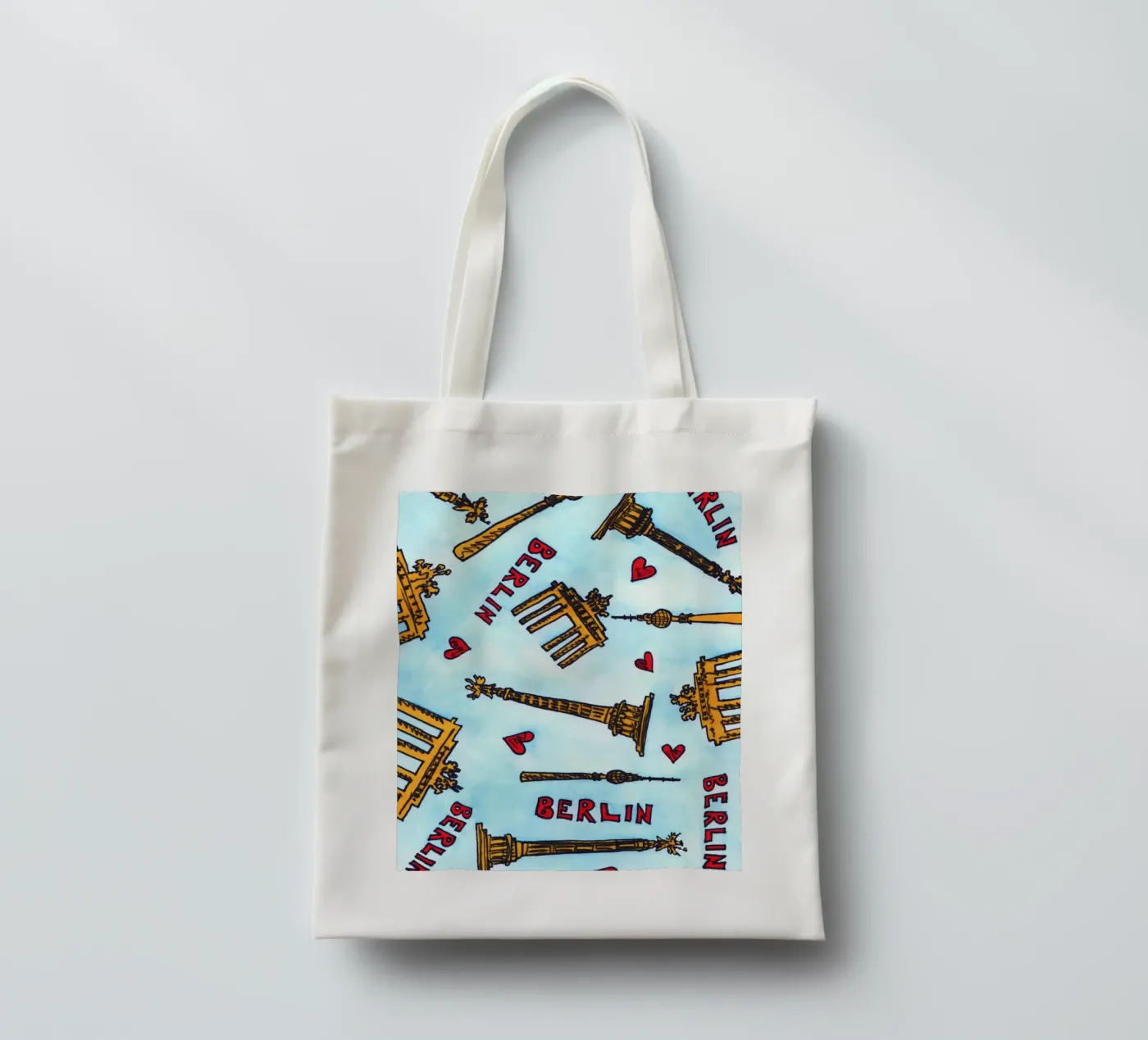 Berlin Pattern tote bag by KP Design