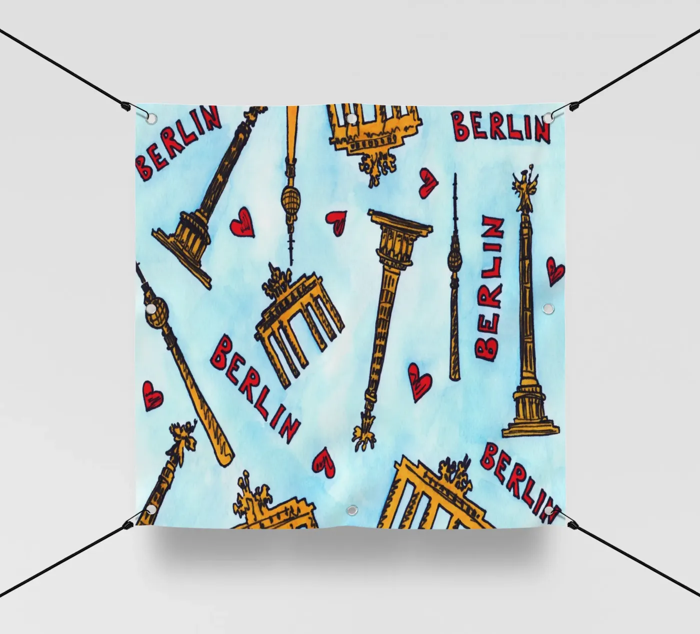 Berlin Pattern PVC Plane von KP Design