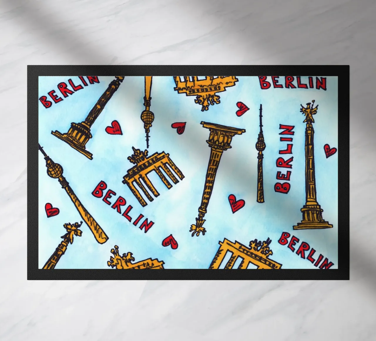 Berlin Pattern doormat by KP Design