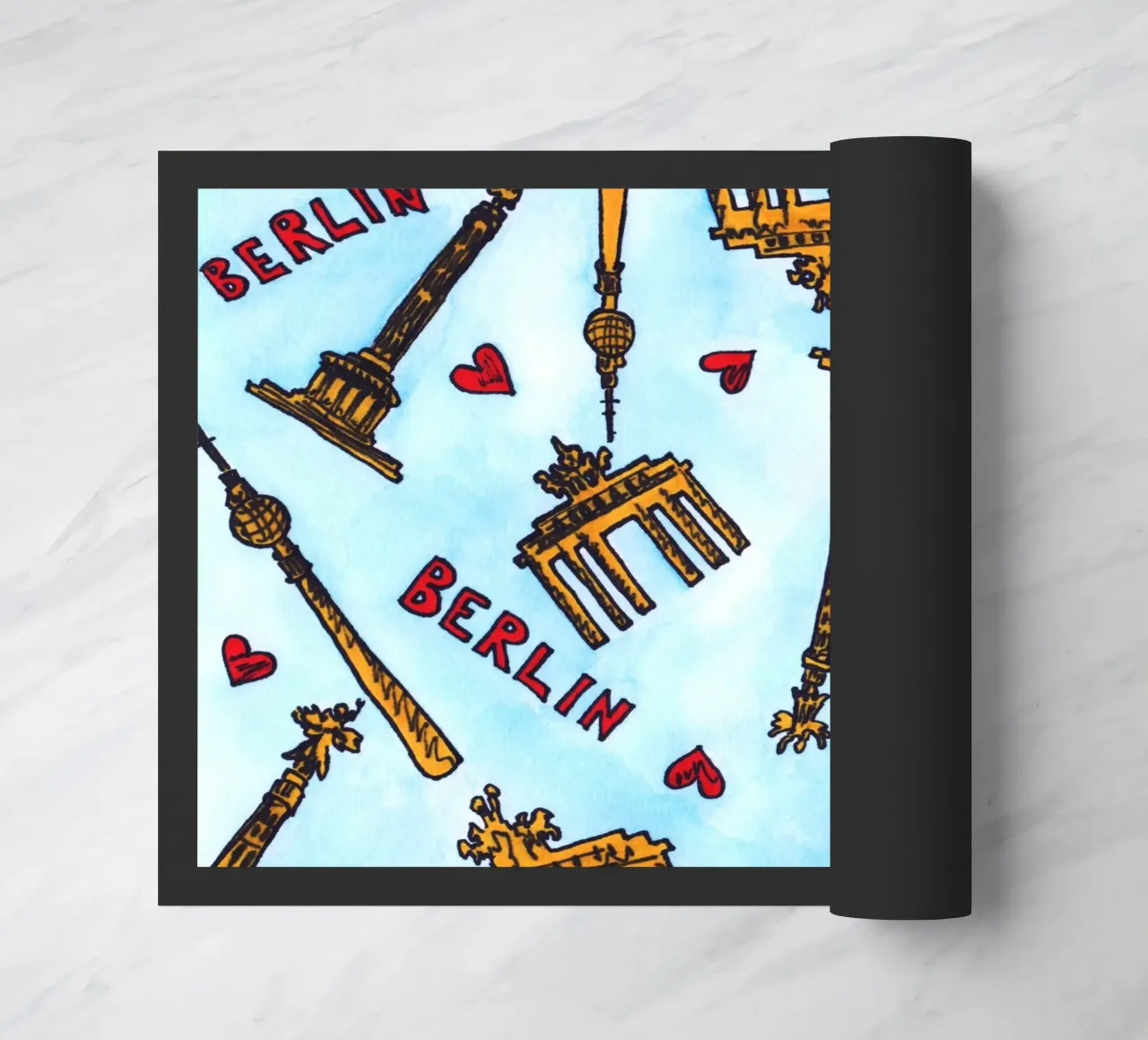 Berlin Pattern doormat by KP Design