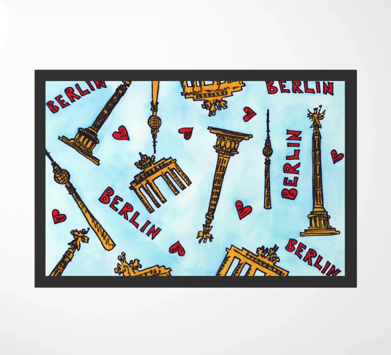 Berlin Pattern doormat by KP Design