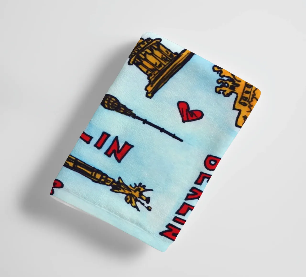 Berlin Pattern badhanddoek van KP Design