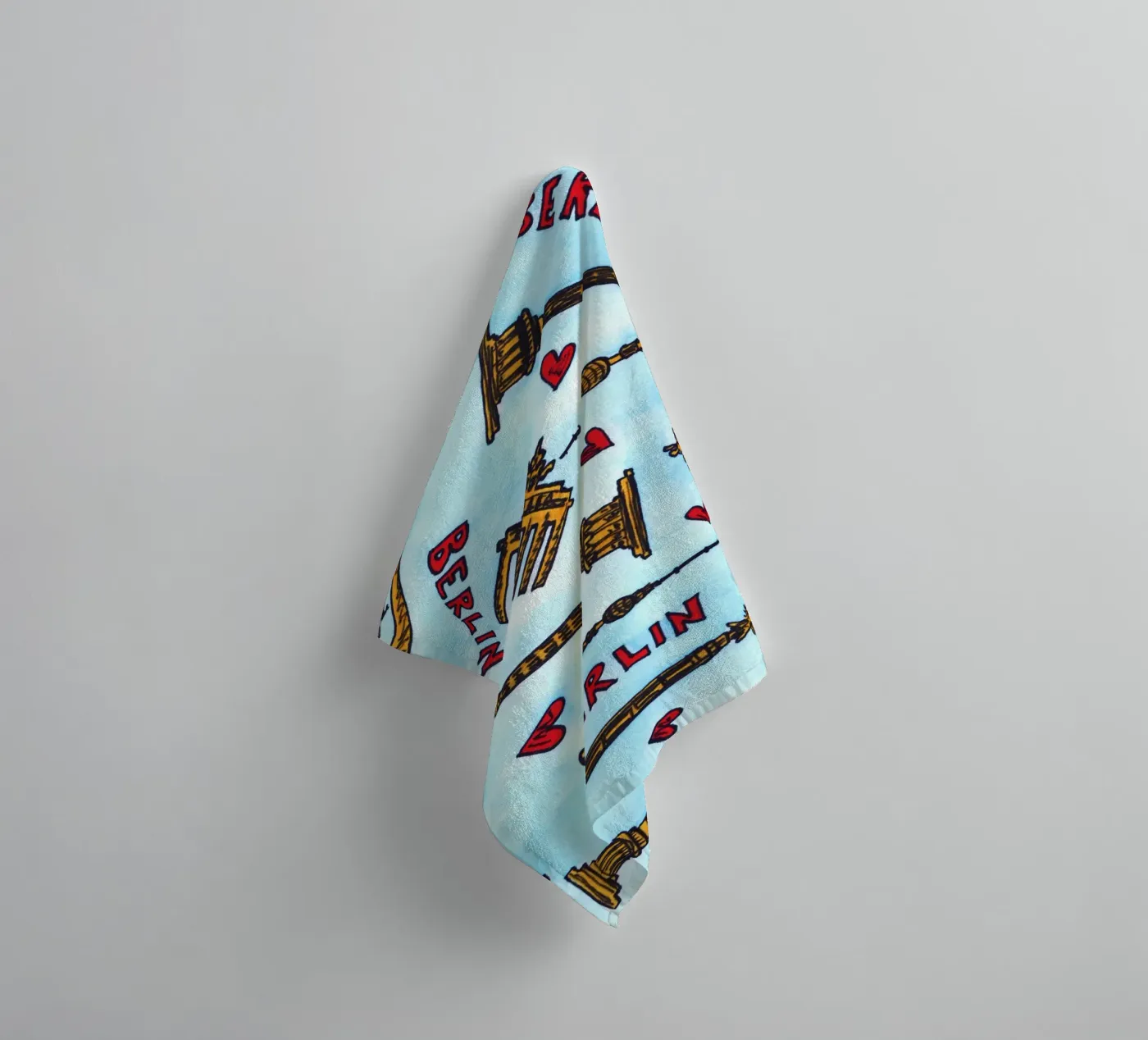 Berlin Pattern badhanddoek van KP Design