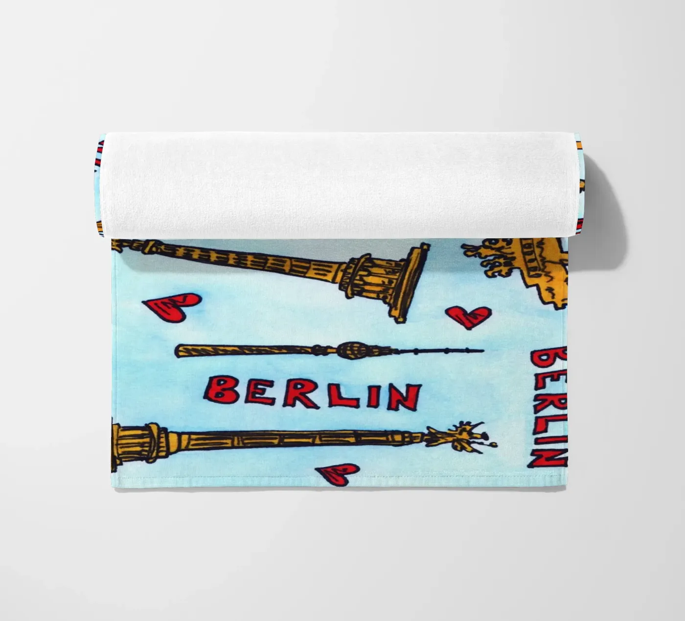 Berlin Pattern Strandtuch von KP Design