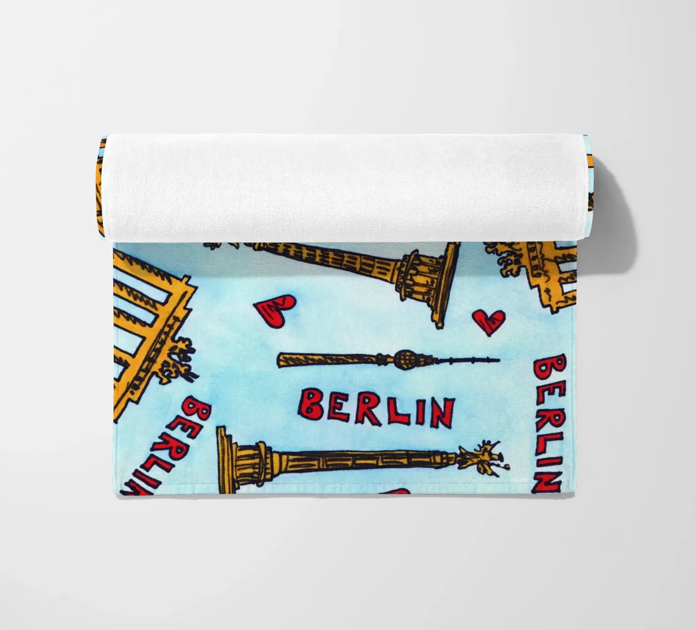 Berlin Pattern Strandtuch von KP Design