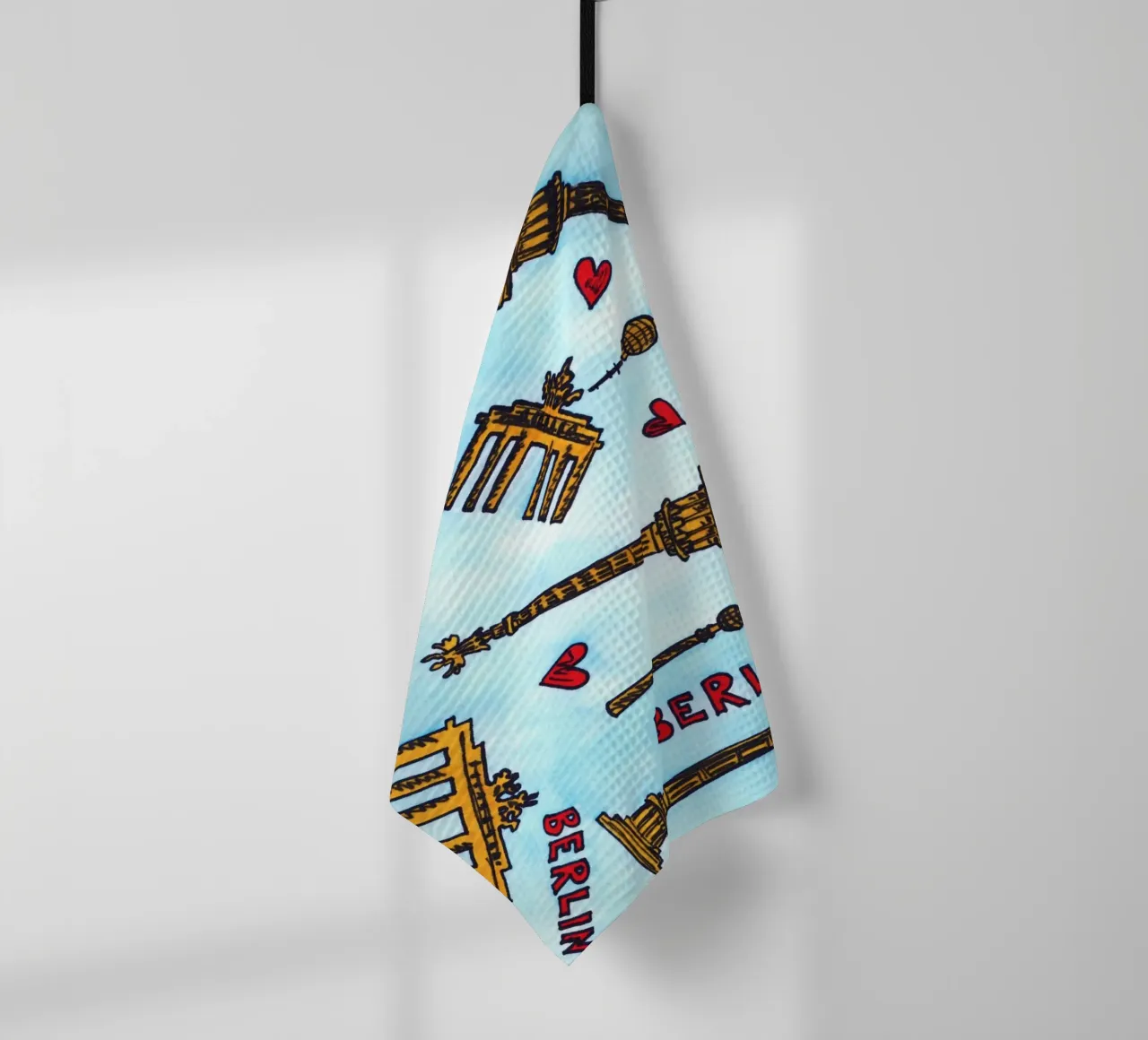 Berlin Pattern tea towel by KP Design