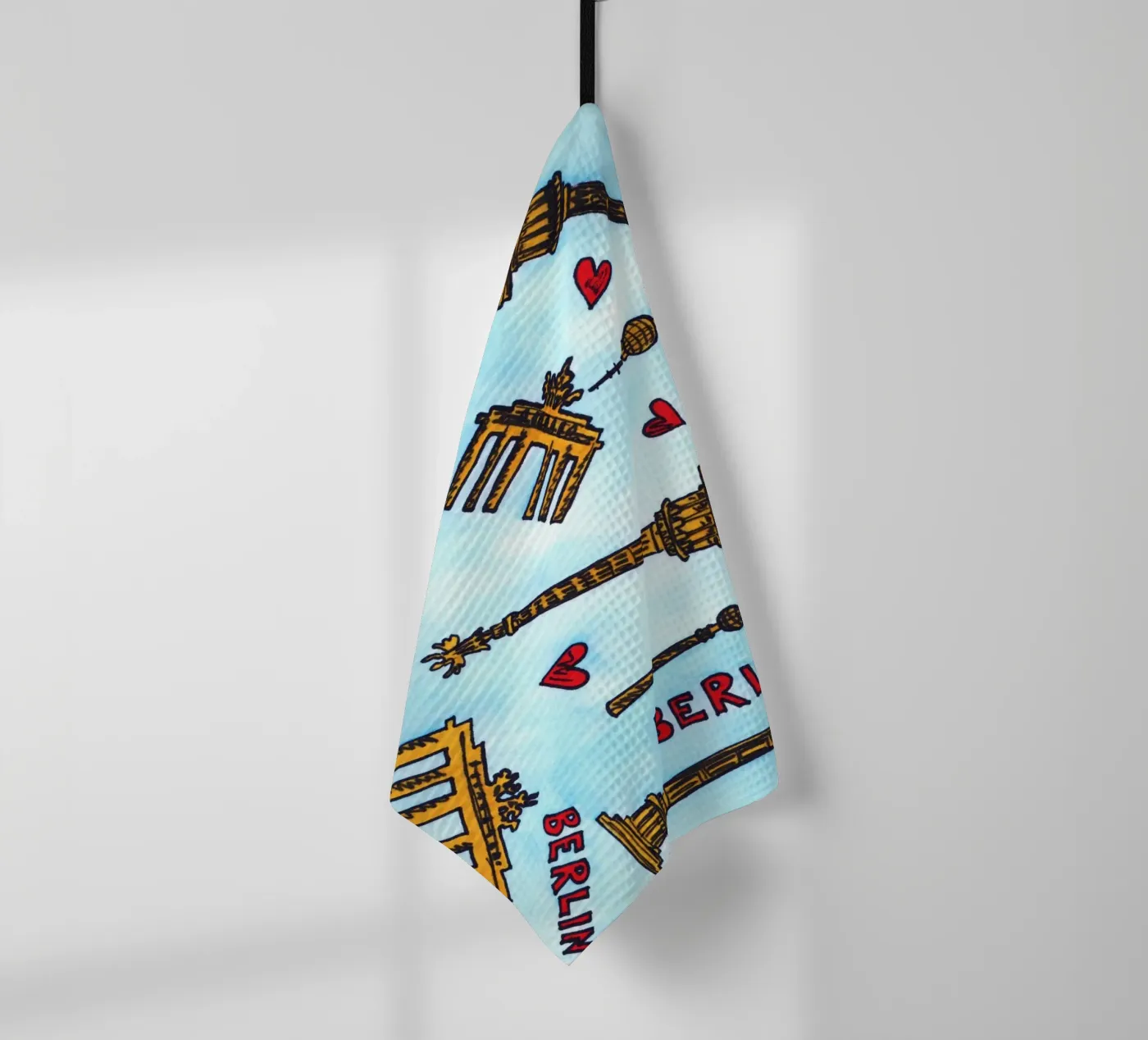 Berlin Pattern tea towel by KP Design