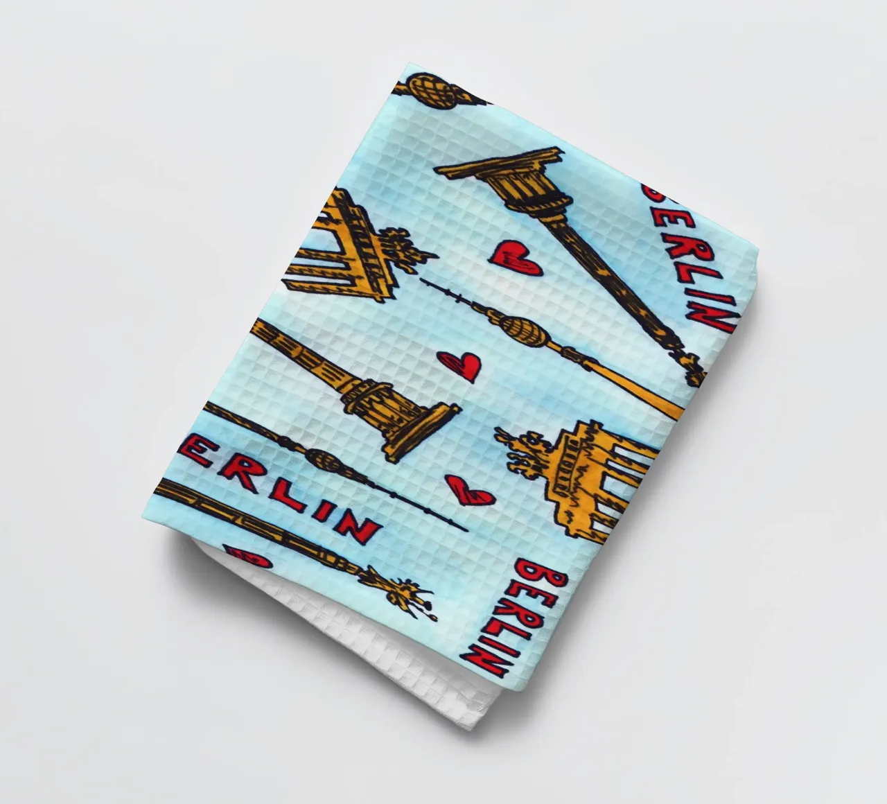 Berlin Pattern tea towel by KP Design