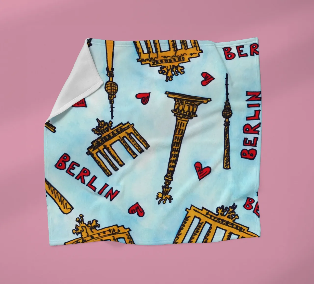 Berlin Pattern Fleecedecke von KP Design