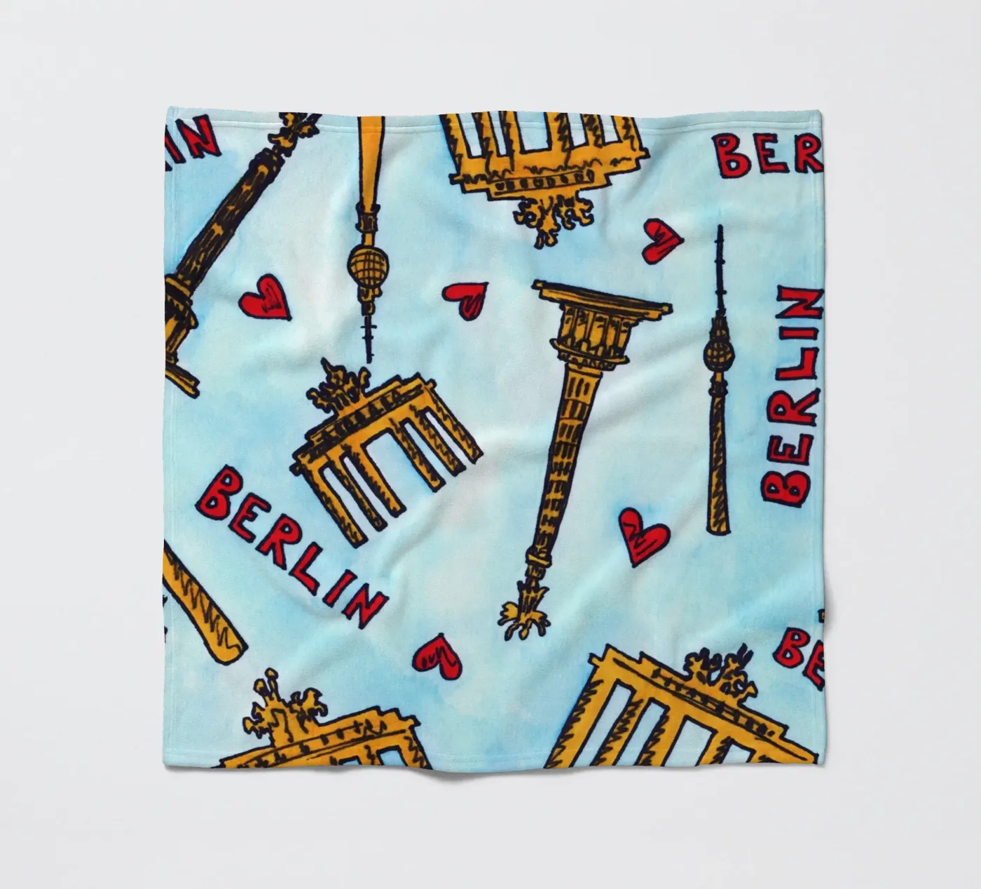 Berlin Pattern Fleecedecke von KP Design