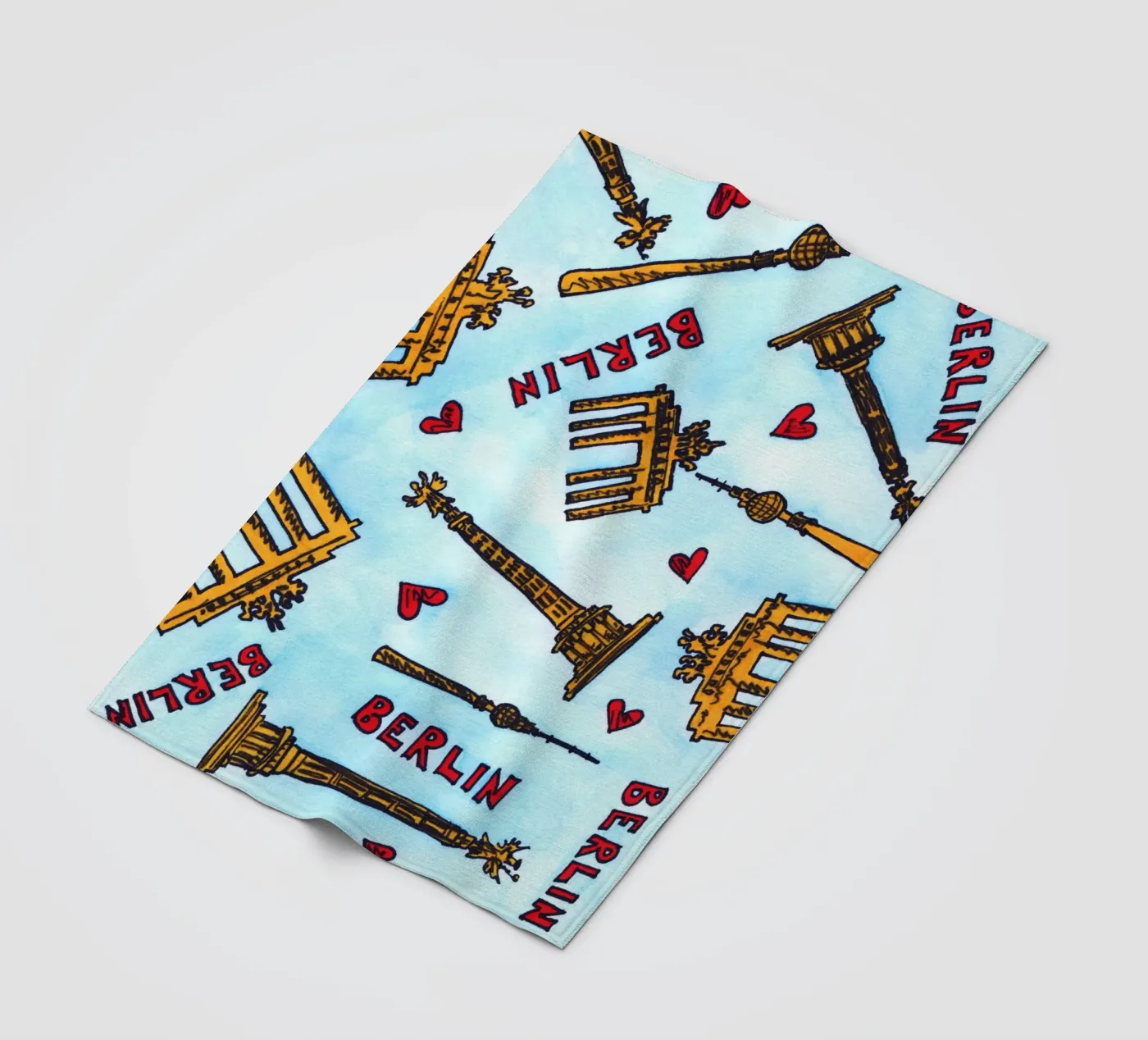 Berlin Pattern Fleecedecke von KP Design
