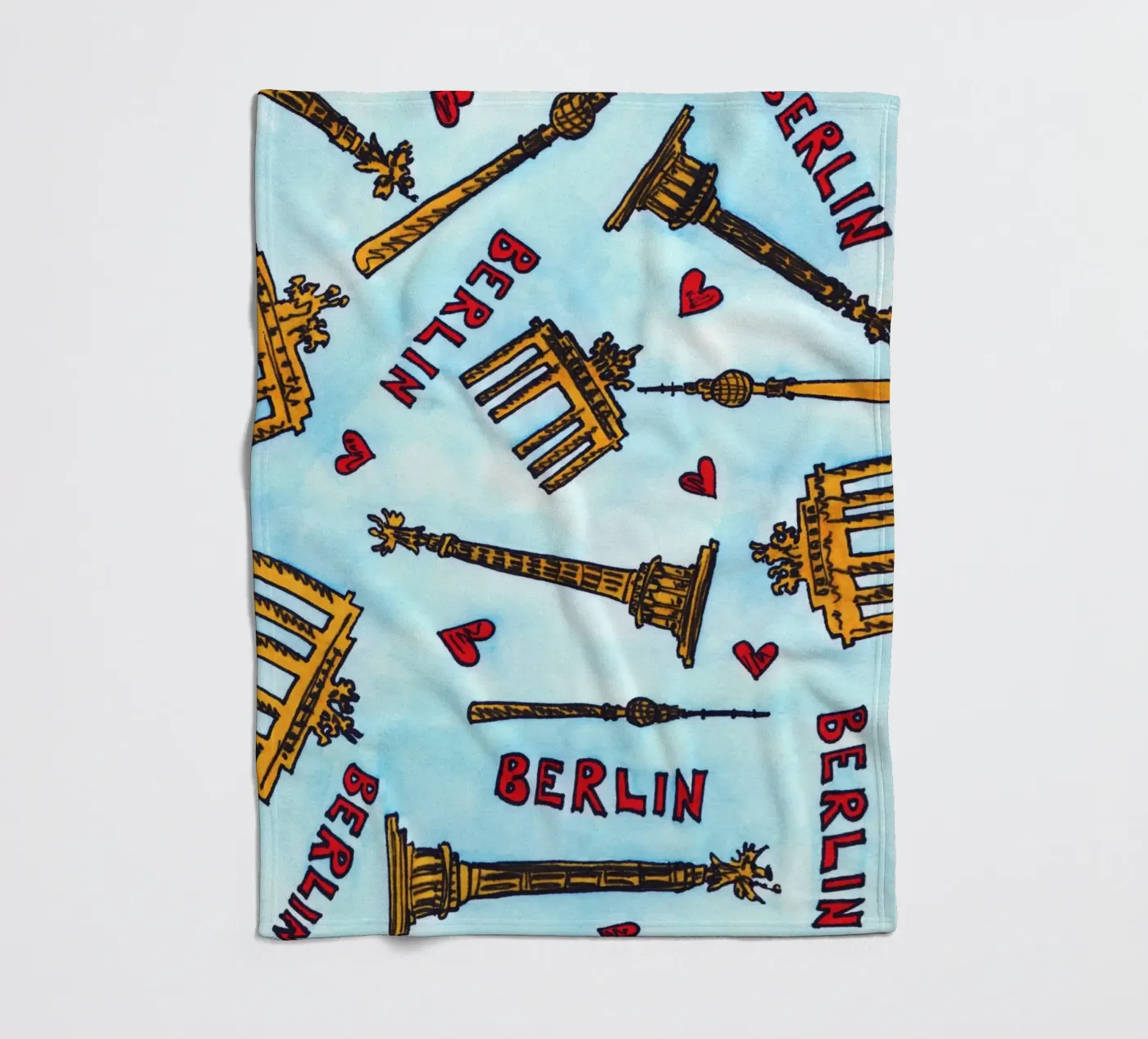 Berlin Pattern Fleecedecke von KP Design