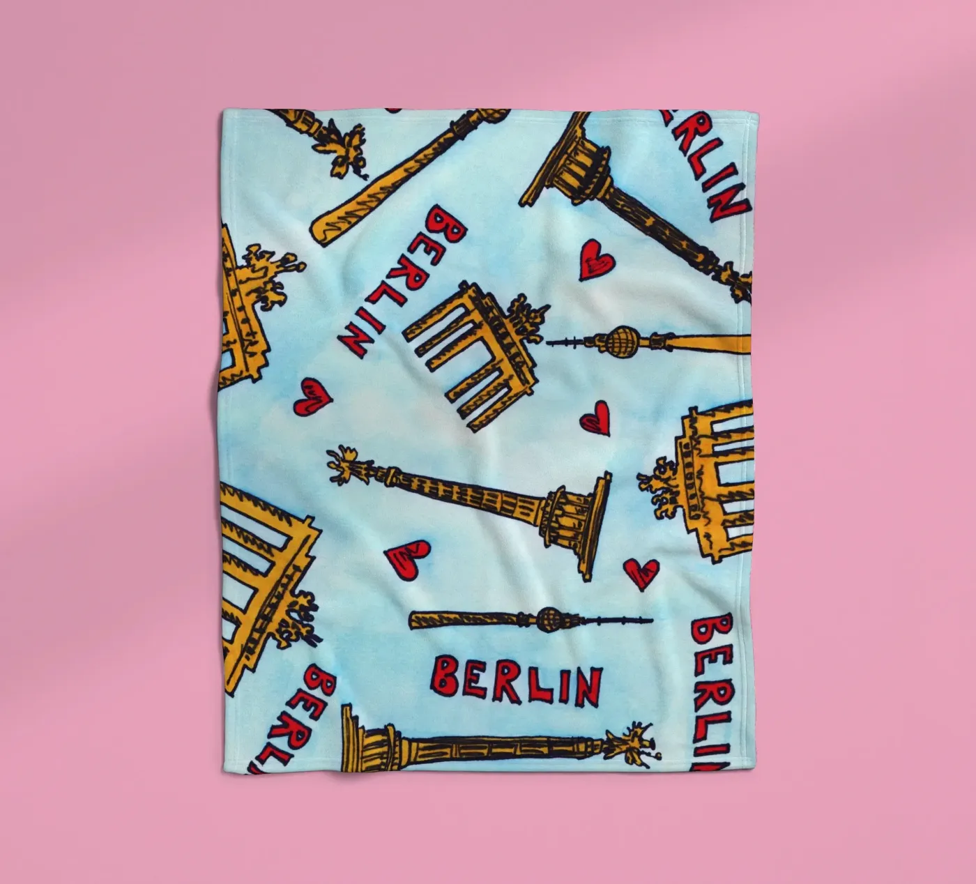 Berlin Pattern Fleecedecke von KP Design
