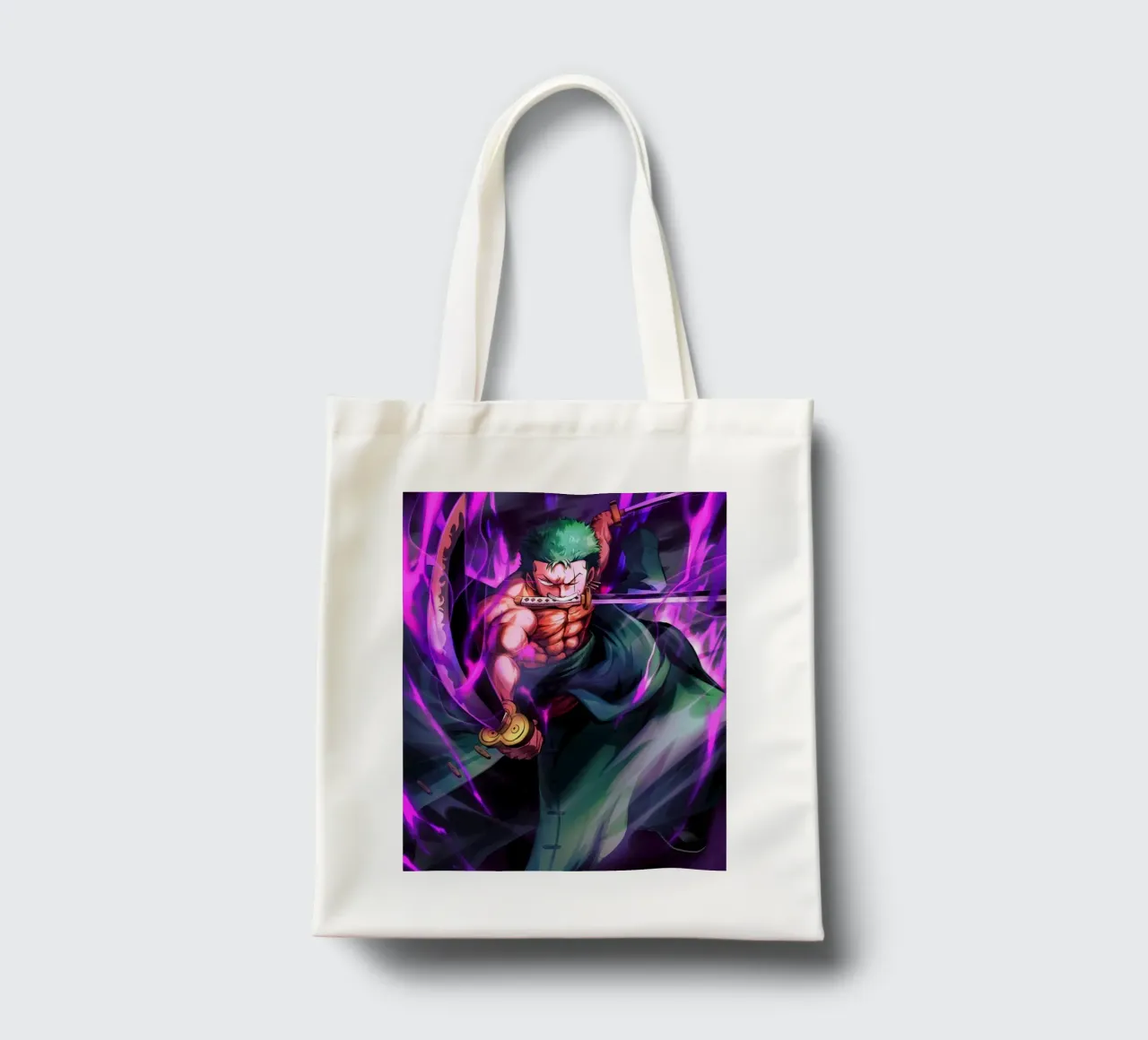 Zoro One Piece borsa in juta da Musadad Shop