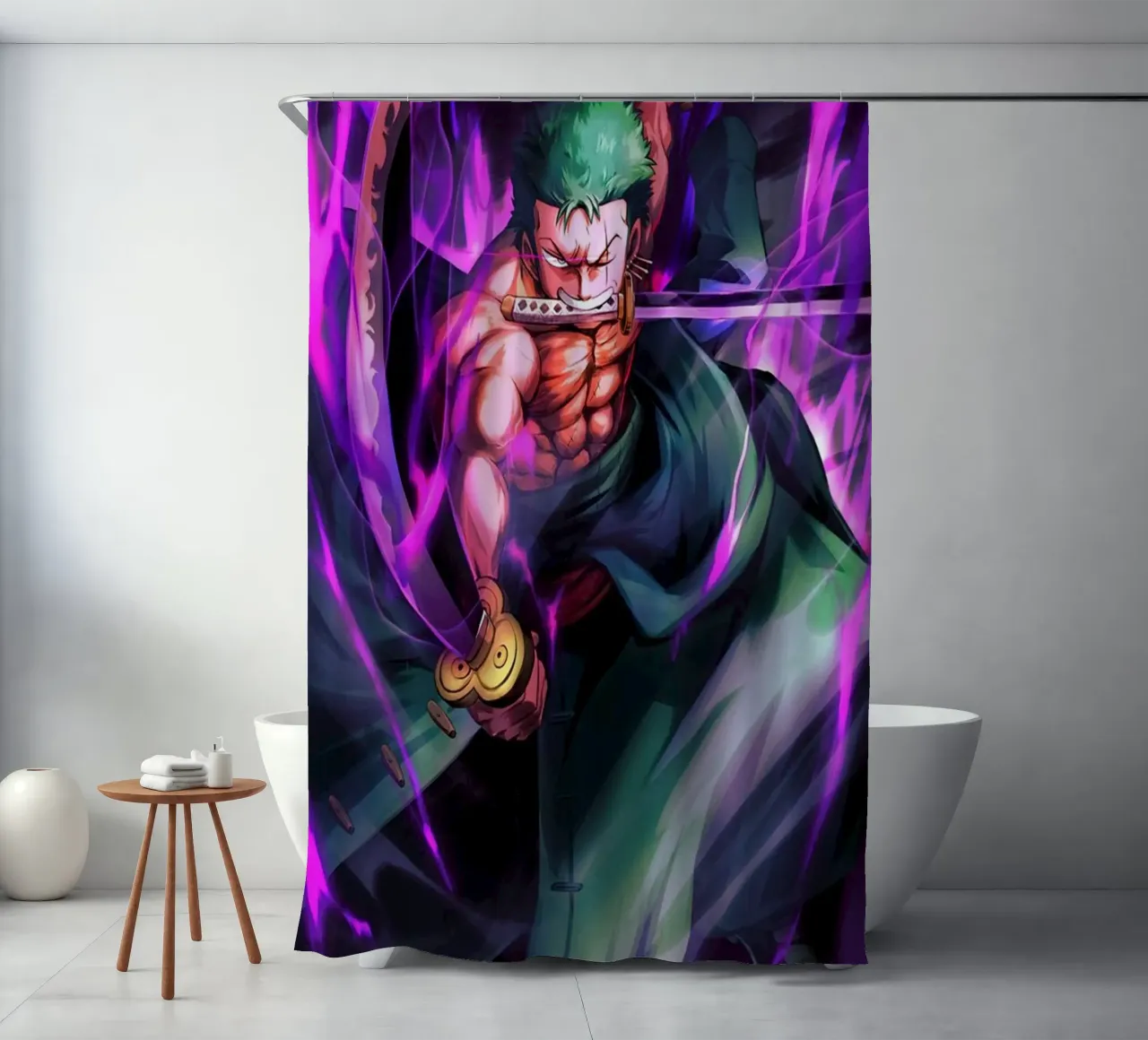 Zoro One Piece douchegordijn van Musadad Shop