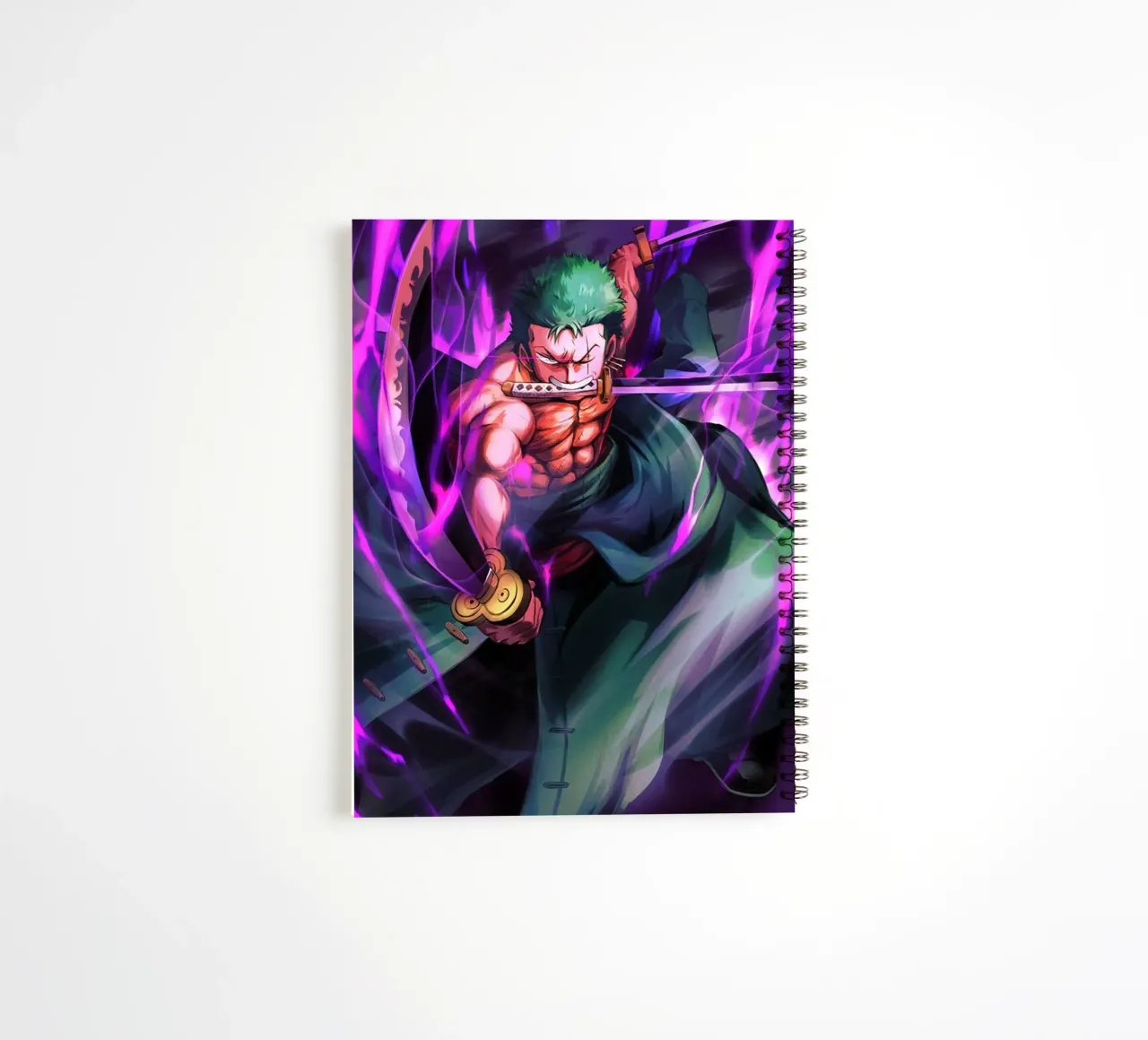 Zoro One Piece notitieboek met spiraal van Musadad Shop