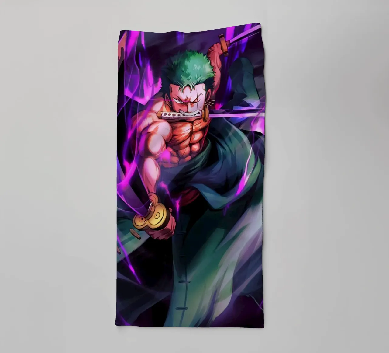 Zoro One Piece asciugamano da bagno da Musadad Shop