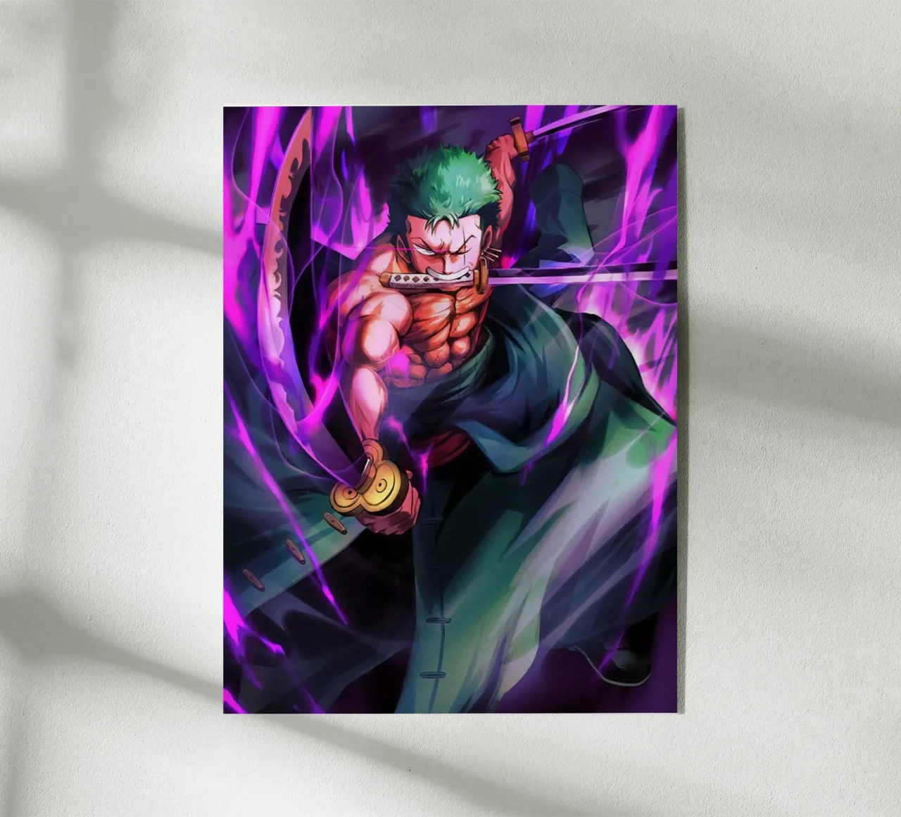 Zoro One Piece acrylic glass by Musadad Shop