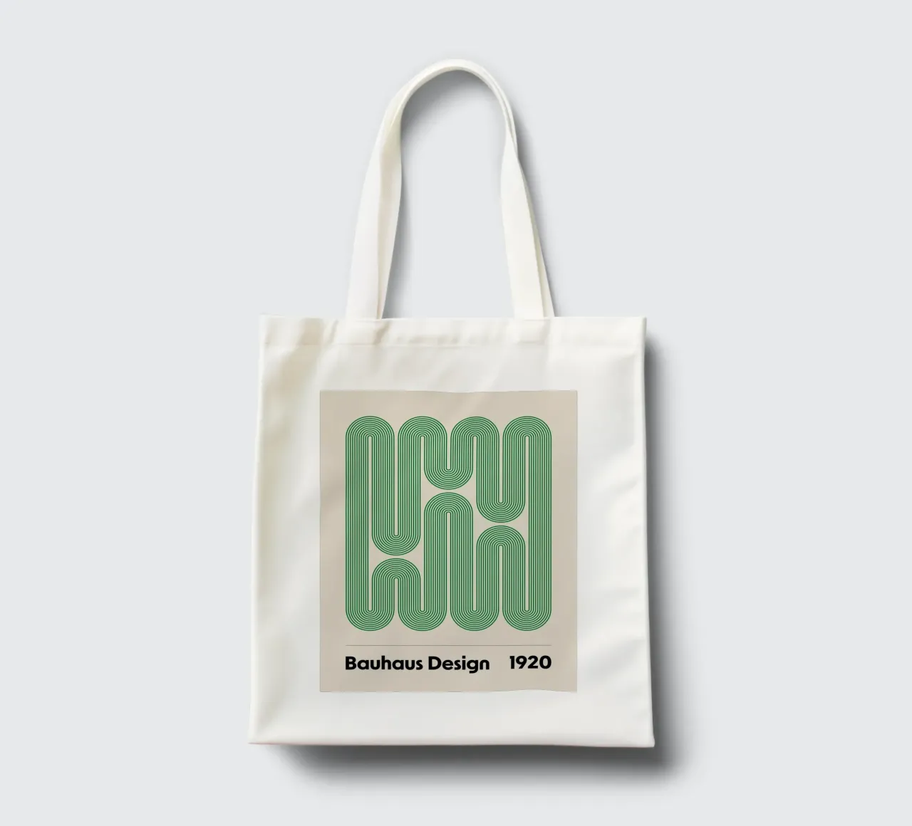 interconnected lines geometric design tote bag by Amber Hughes