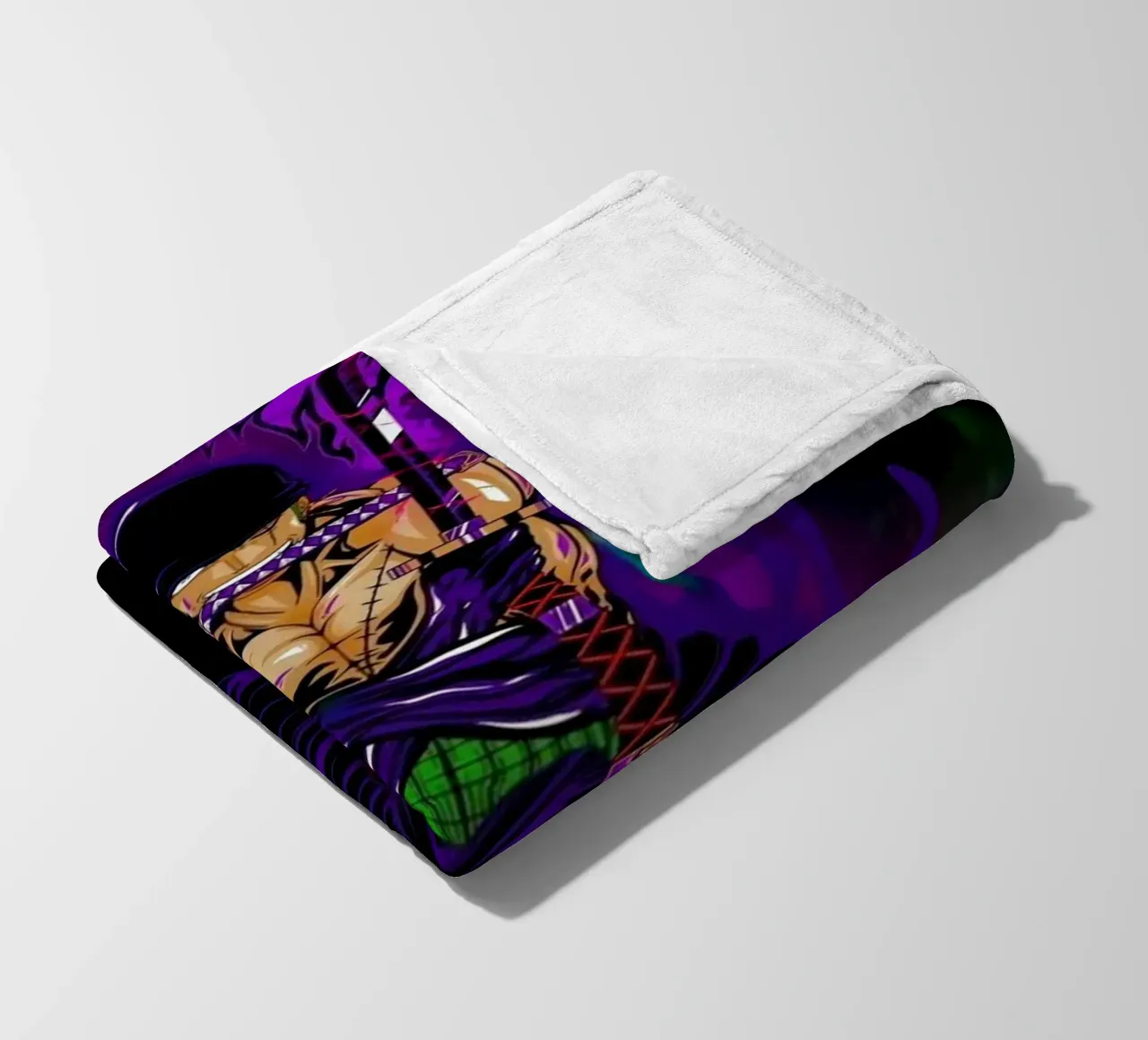 Zoro One Piece Anime coperta in pile da Musadad Shop