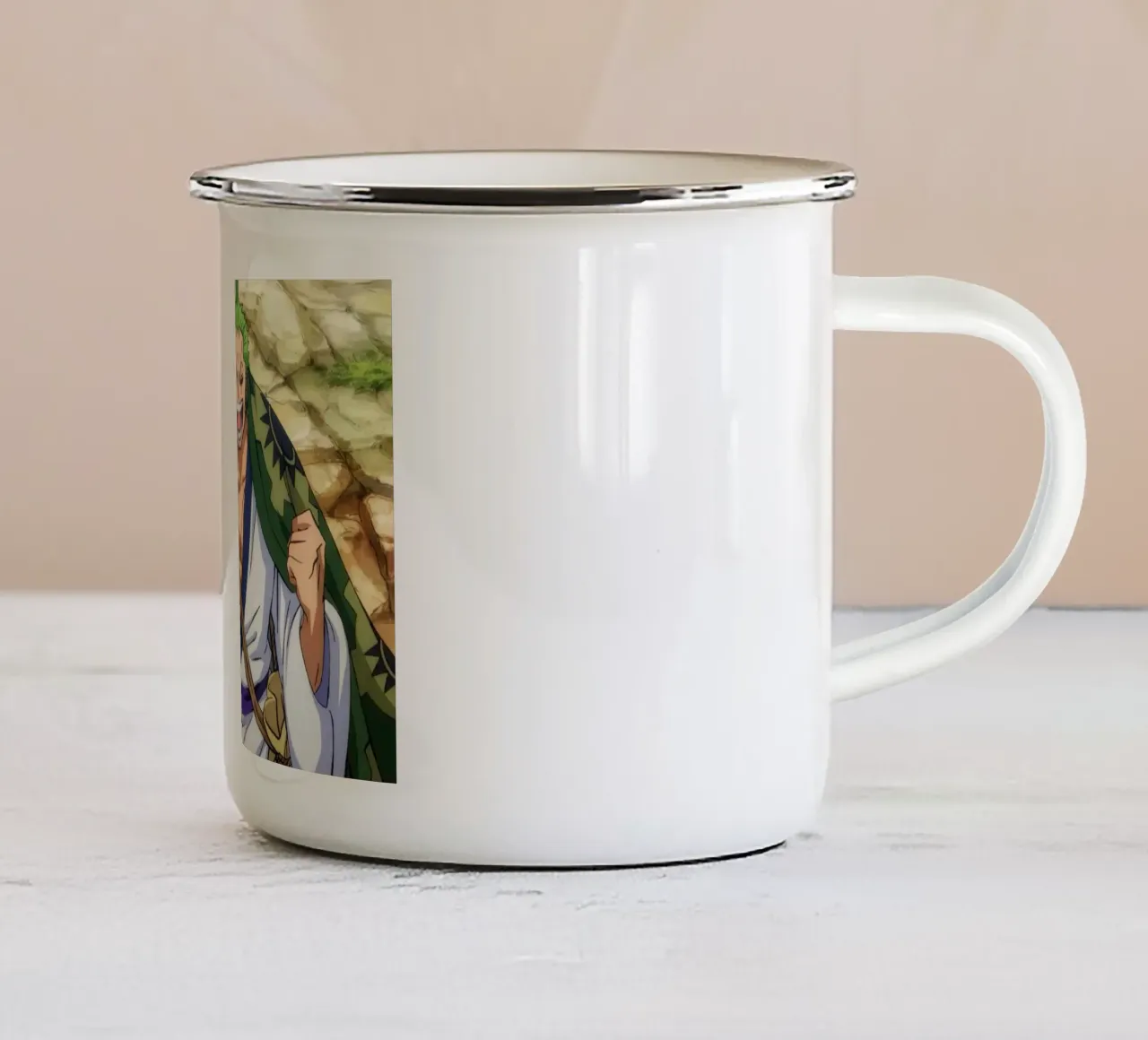 Roronoa Zoro tazza in smalto da Musadad Shop