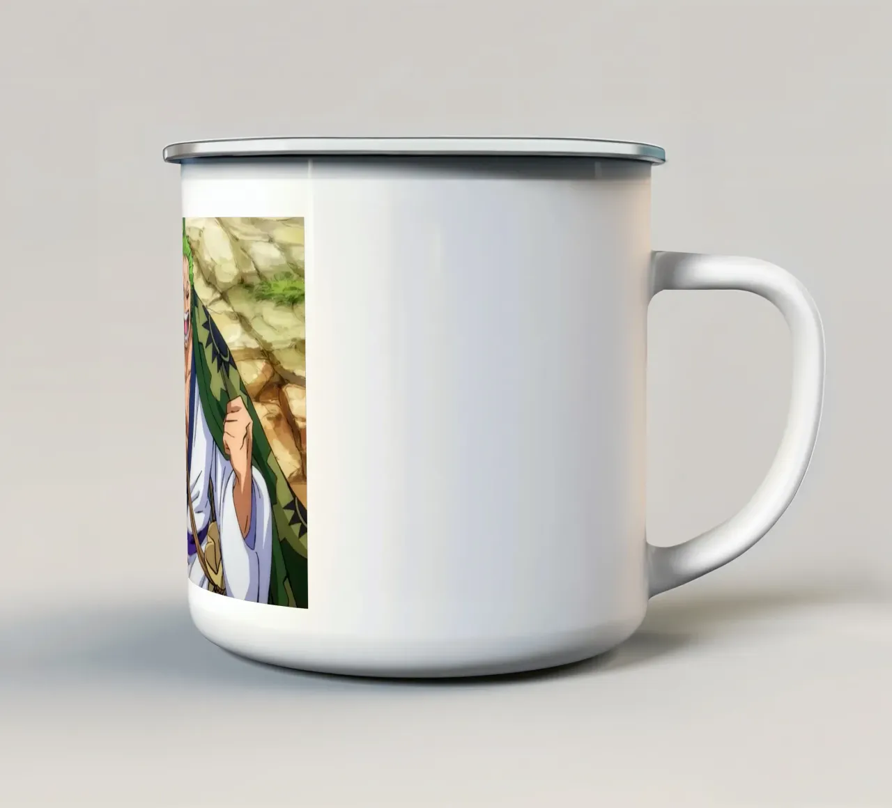 Roronoa Zoro tazza in smalto da Musadad Shop